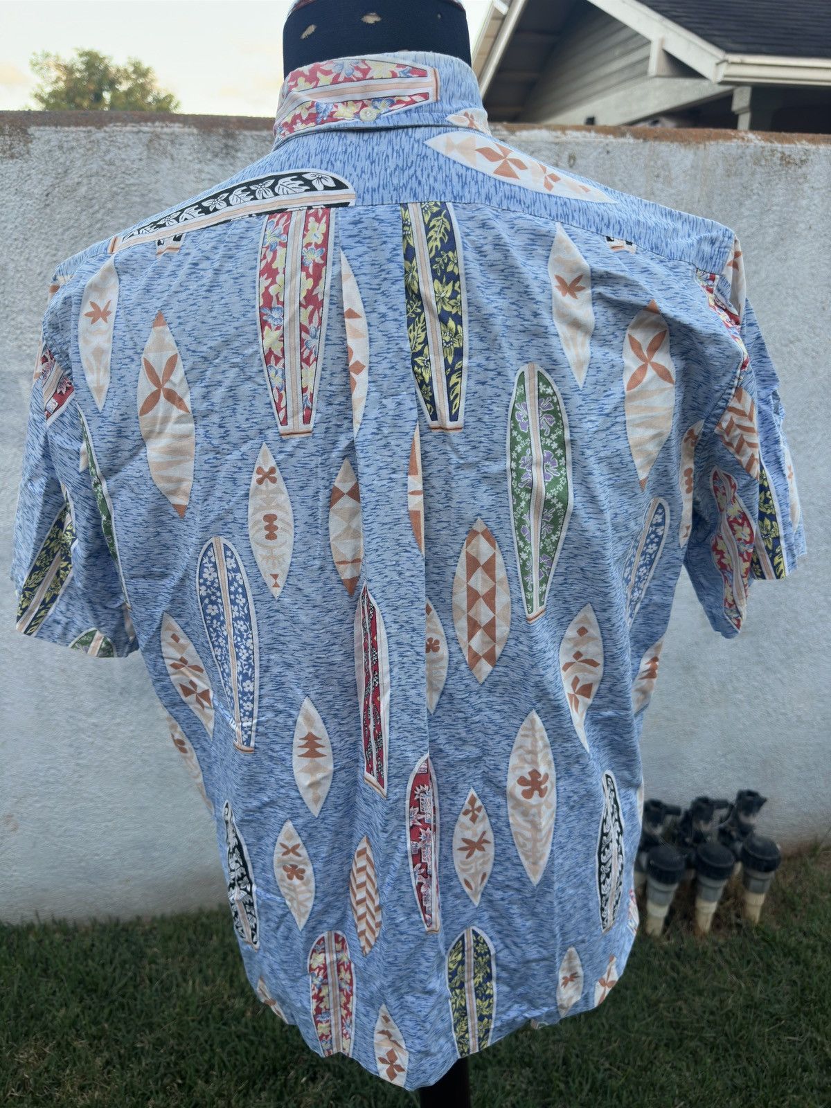 Reyn Spooner Reyn Spooner Phil Edwards Hawaiian Print Blue Men's Medium Size US M / EU 48-50 / 2 - 2 Thumbnail
