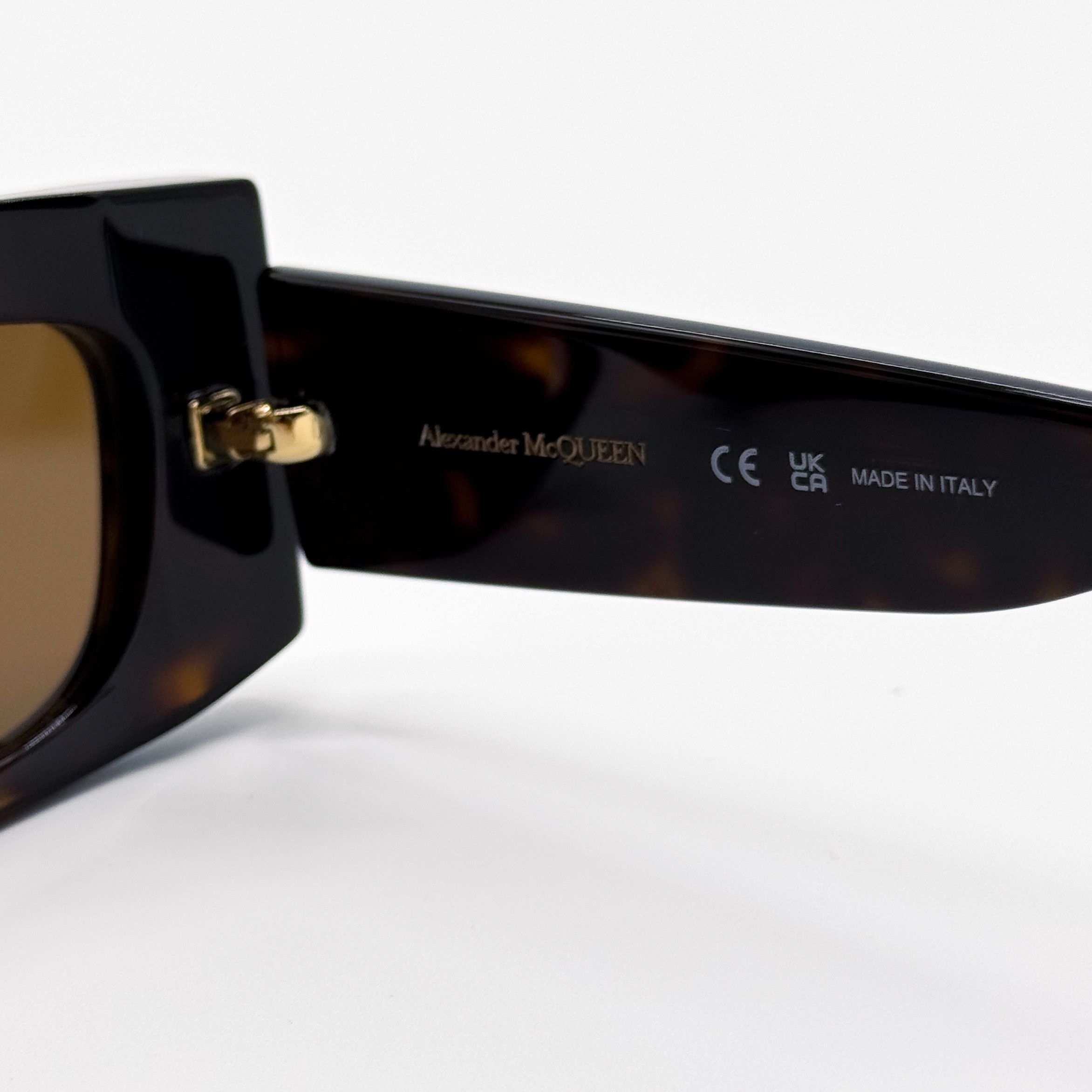Alexander McQueen NEW ALEXANDER MCQUEEN AM0426S 002 WOMEN HAVANA SUNGLASSES Size ONE SIZE - 9 Thumbnail