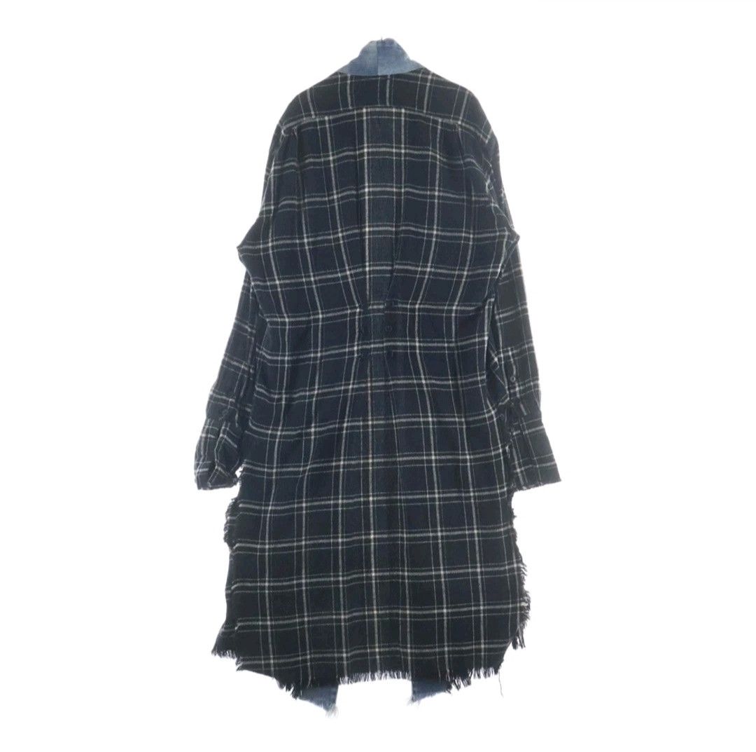 Greg Lauren Black Plaid Long Kimono Size US XL / EU 56 / 4 - 2 Thumbnail