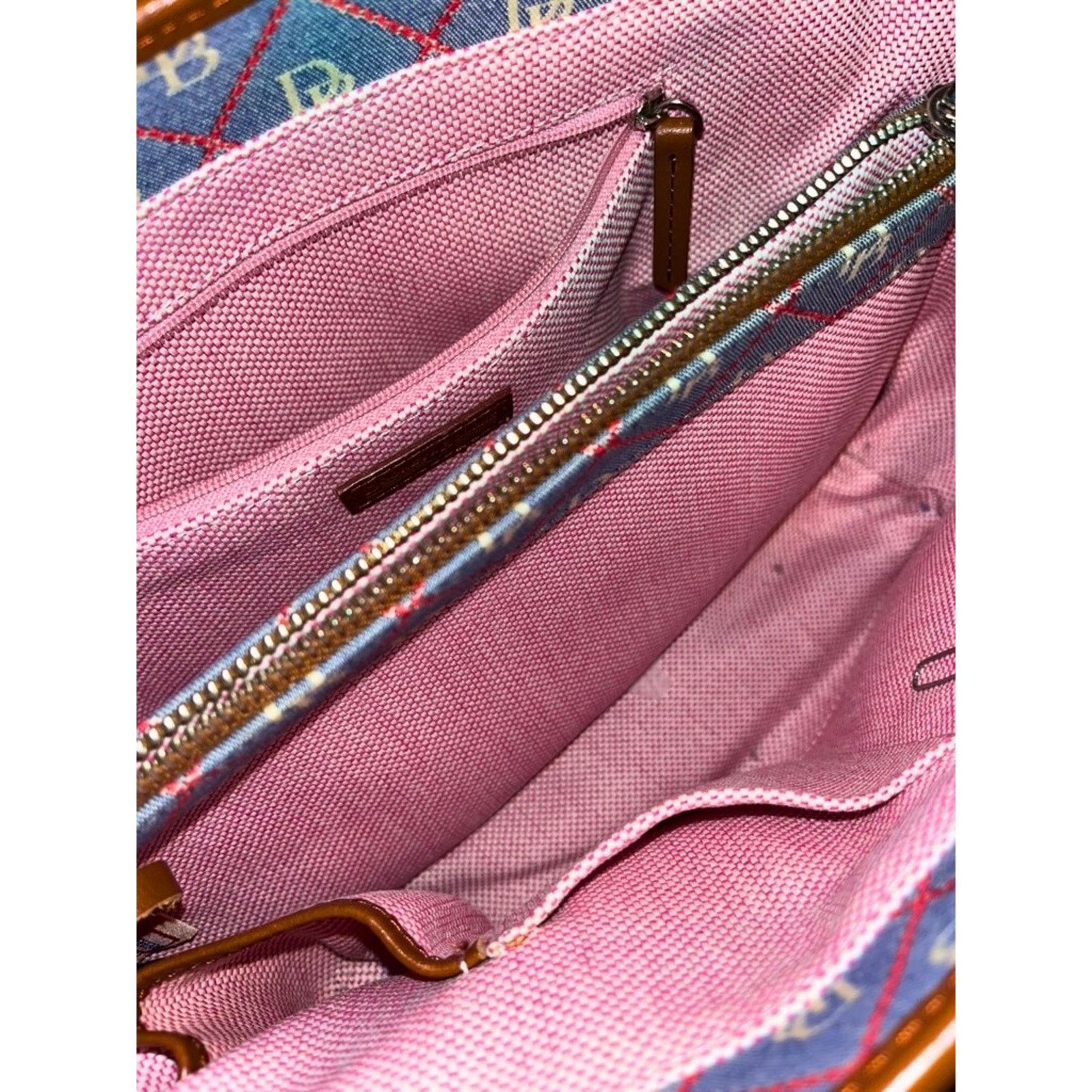 Dooney & Bourke Dooney & Bourke Monogram Canvas Leather Tote Shoulder Bag Size ONE SIZE - 5 Thumbnail