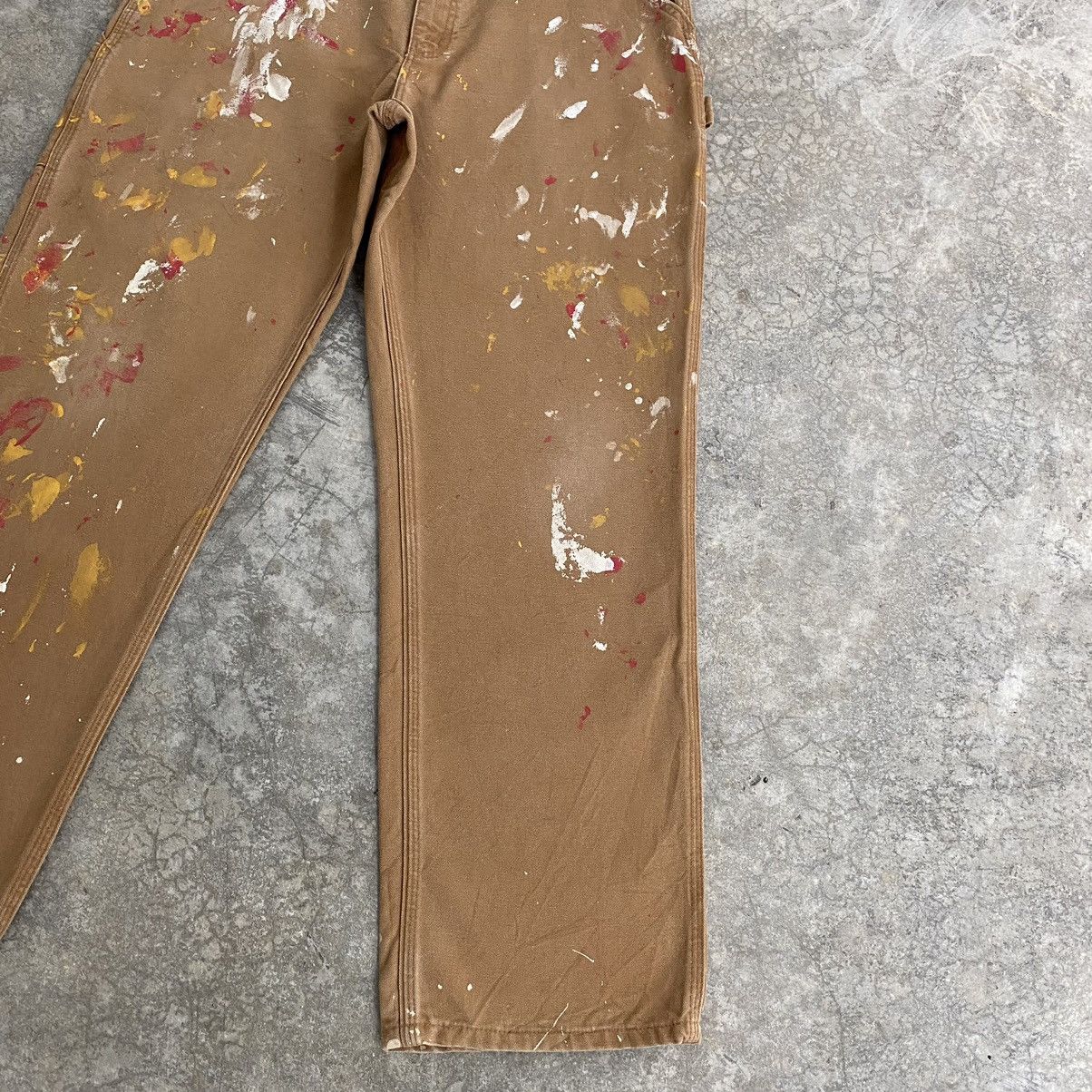 Carhartt Vintage Carhartt Tan Splatter Painter Workwear Pants Size US 33 - 8 Thumbnail
