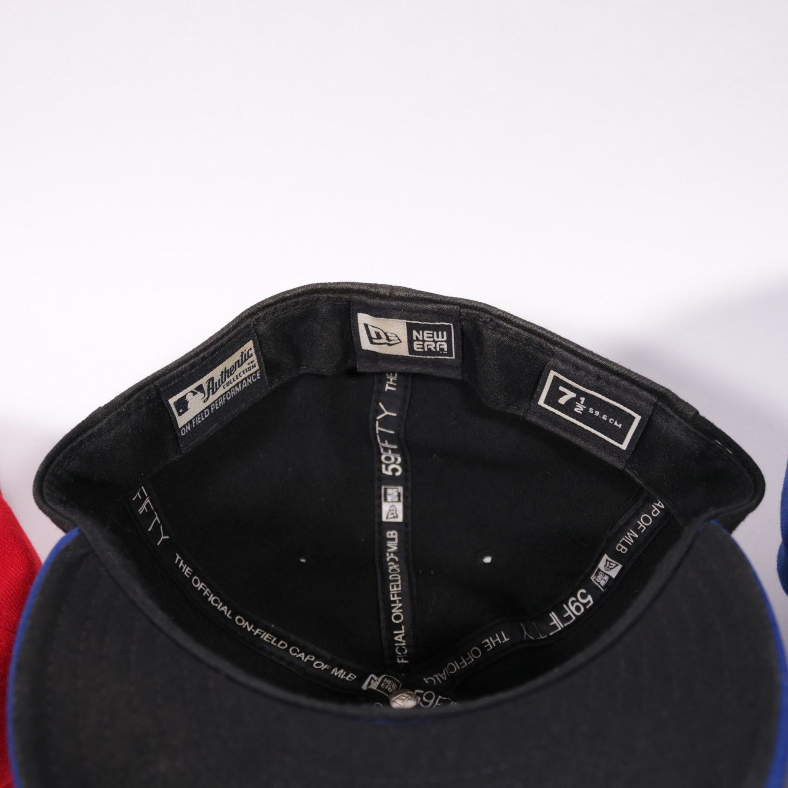 New Era 4x New York Mets Fitted Hats NY Blue Black Red New Era Size 38 - 11 Thumbnail