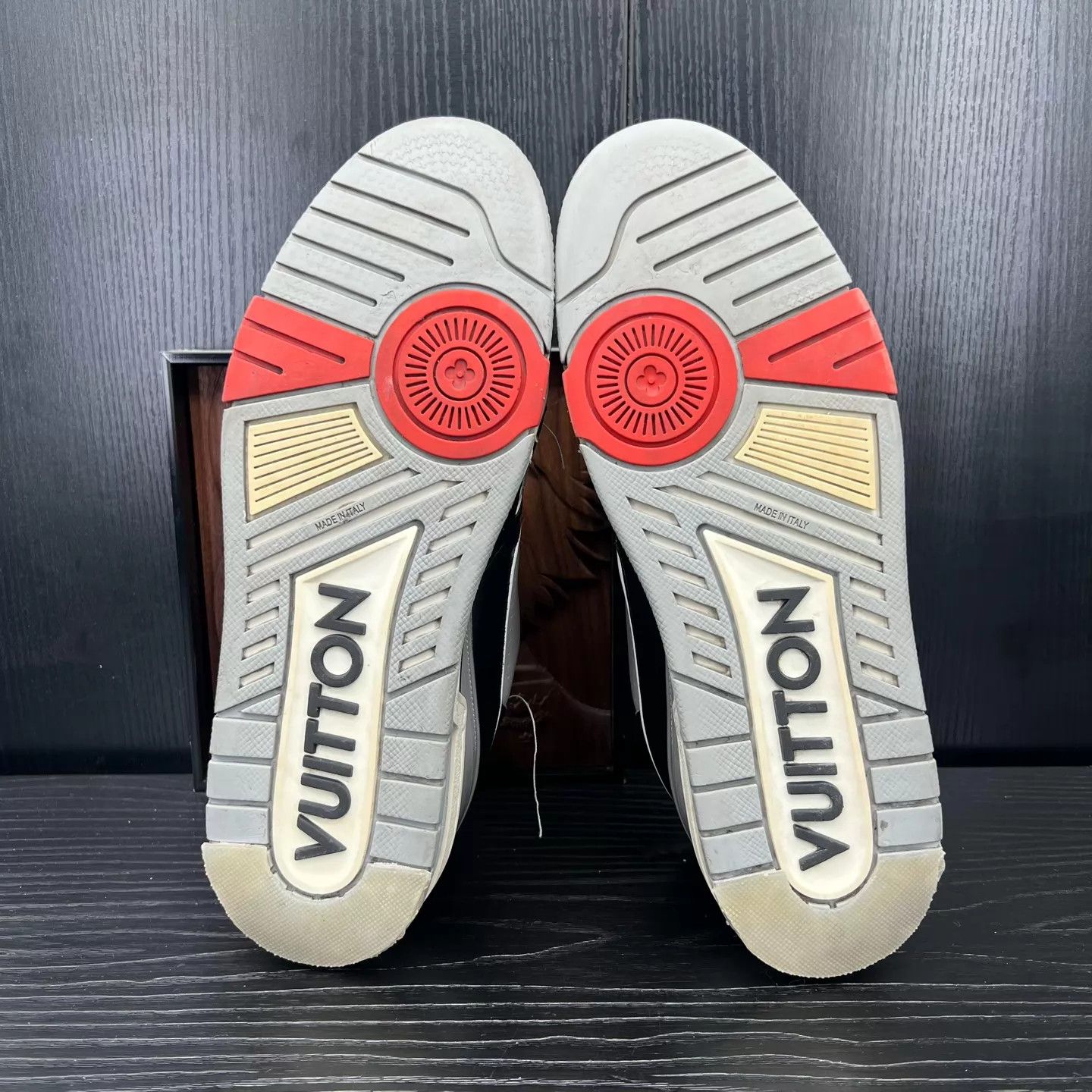 Louis Vuitton LV Trainer Show Navy Black 9.5/43.5 Size US 10.5 / EU 43-44 - 6 Thumbnail
