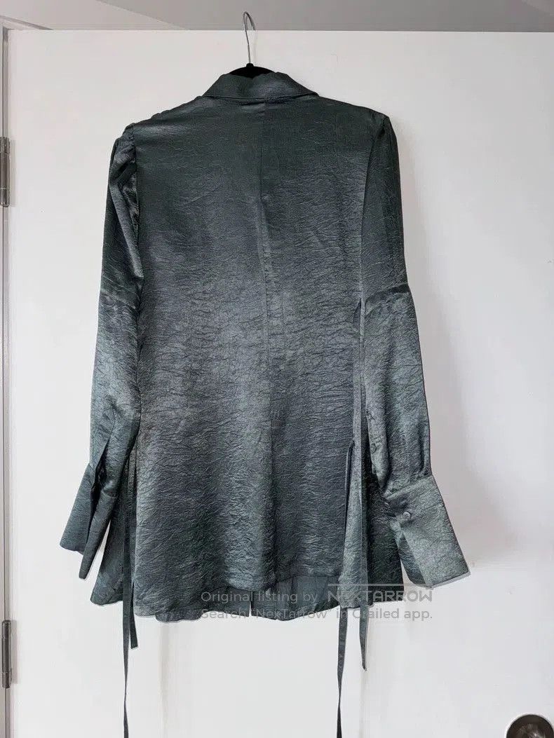 Ann Demeulemeester Ann Demeulemeester Gray Blue Shirt. Size US M / EU 48-50 / 2 - 4 Thumbnail