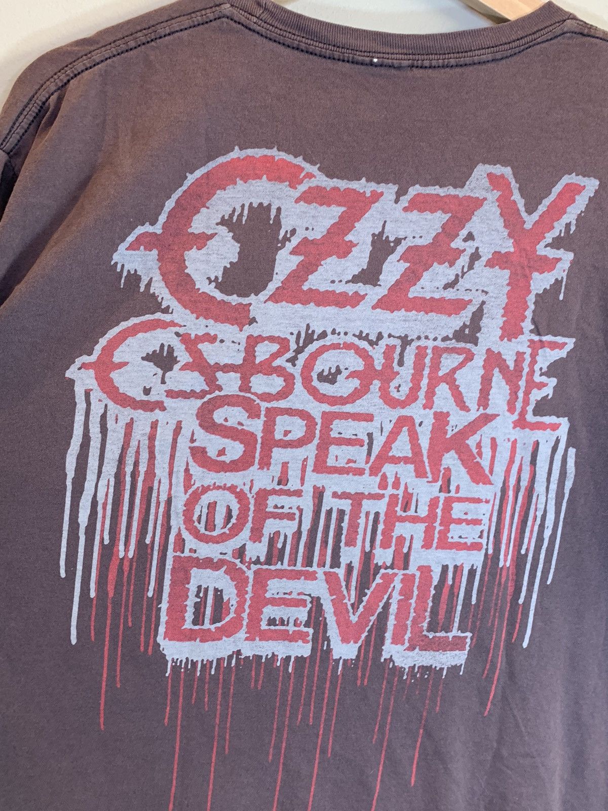 Ozzy Osbourne *RARE* Vintage Ozzy Osbourne Speak Of The Devil Euro T-Shirt Size US L / EU 52-54 / 3 - 4 Thumbnail