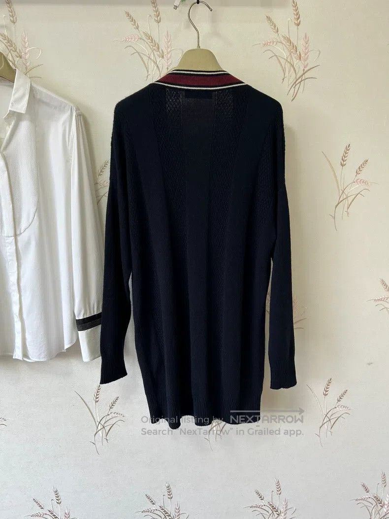 Loro Piana LORO PIANA Advanced Deep Blue Mid-Length Cashmere Knit Ope Size XS / US 0-2 / IT 36-38 - 3 Thumbnail