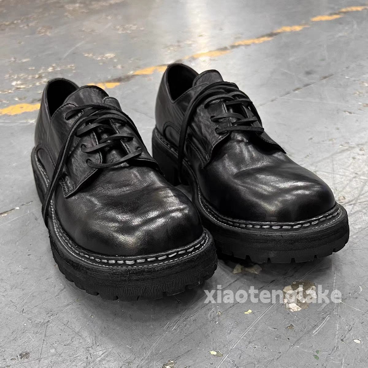 Vintage Utility punk yuppie grunge big head derby shoes boots Size US 9 / EU 42 - 1 Thumbnail