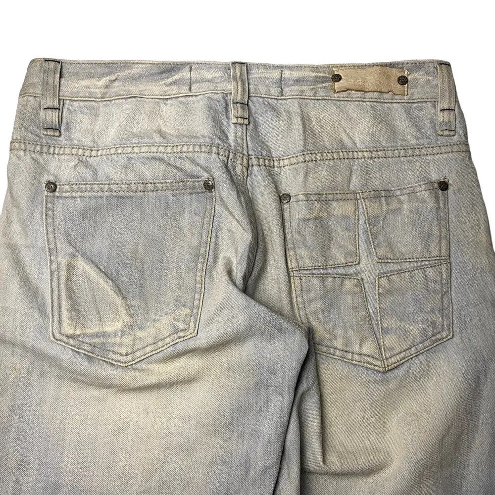 Vintage 2000's Blue Starnik Flared Mudwash StraightCut Jeans Size US 31 - 8 Thumbnail