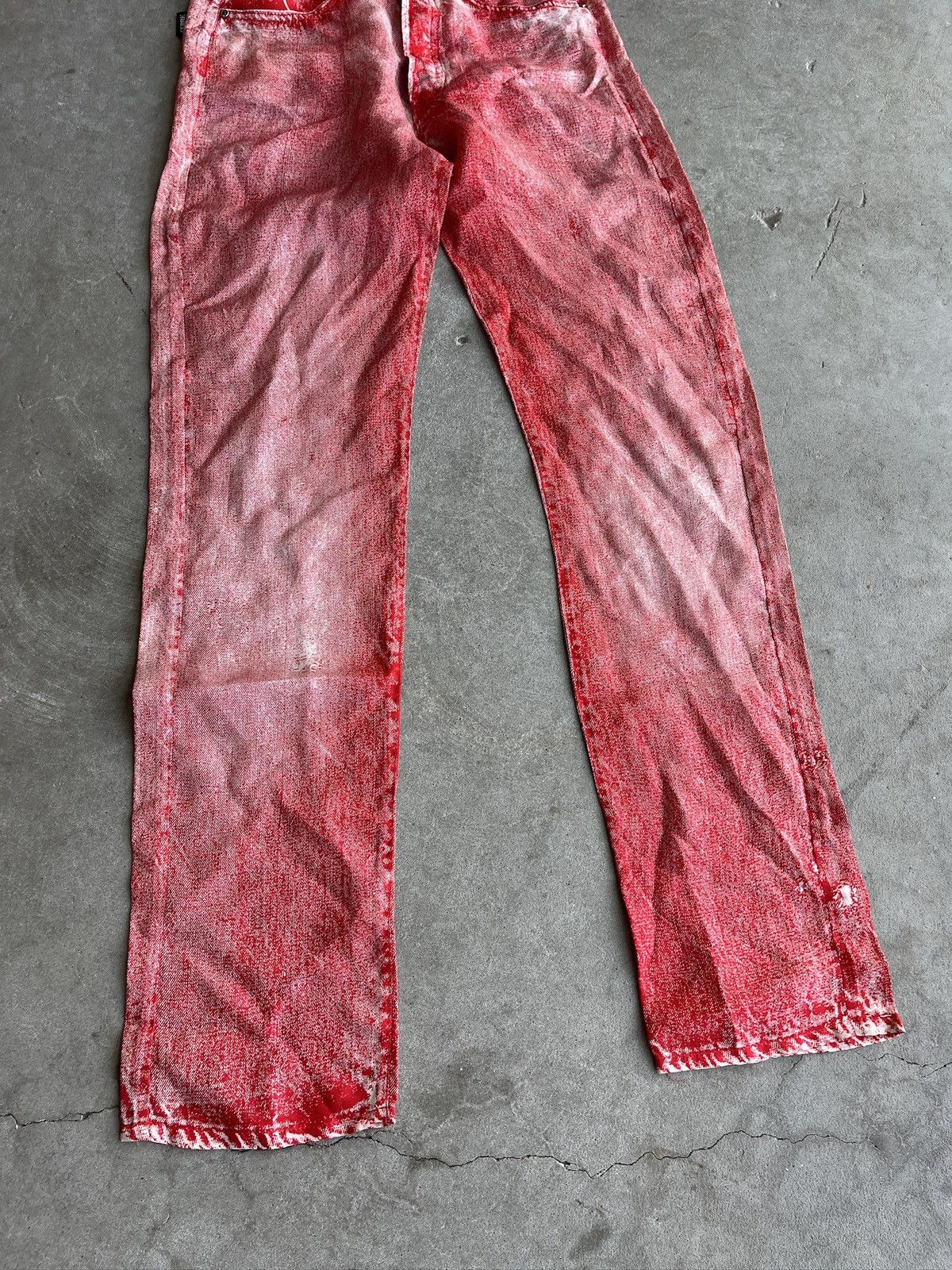 Other Vintage Italian Trompe Denim Trousers Size 24" / US 00 / IT 34 - 8 Thumbnail