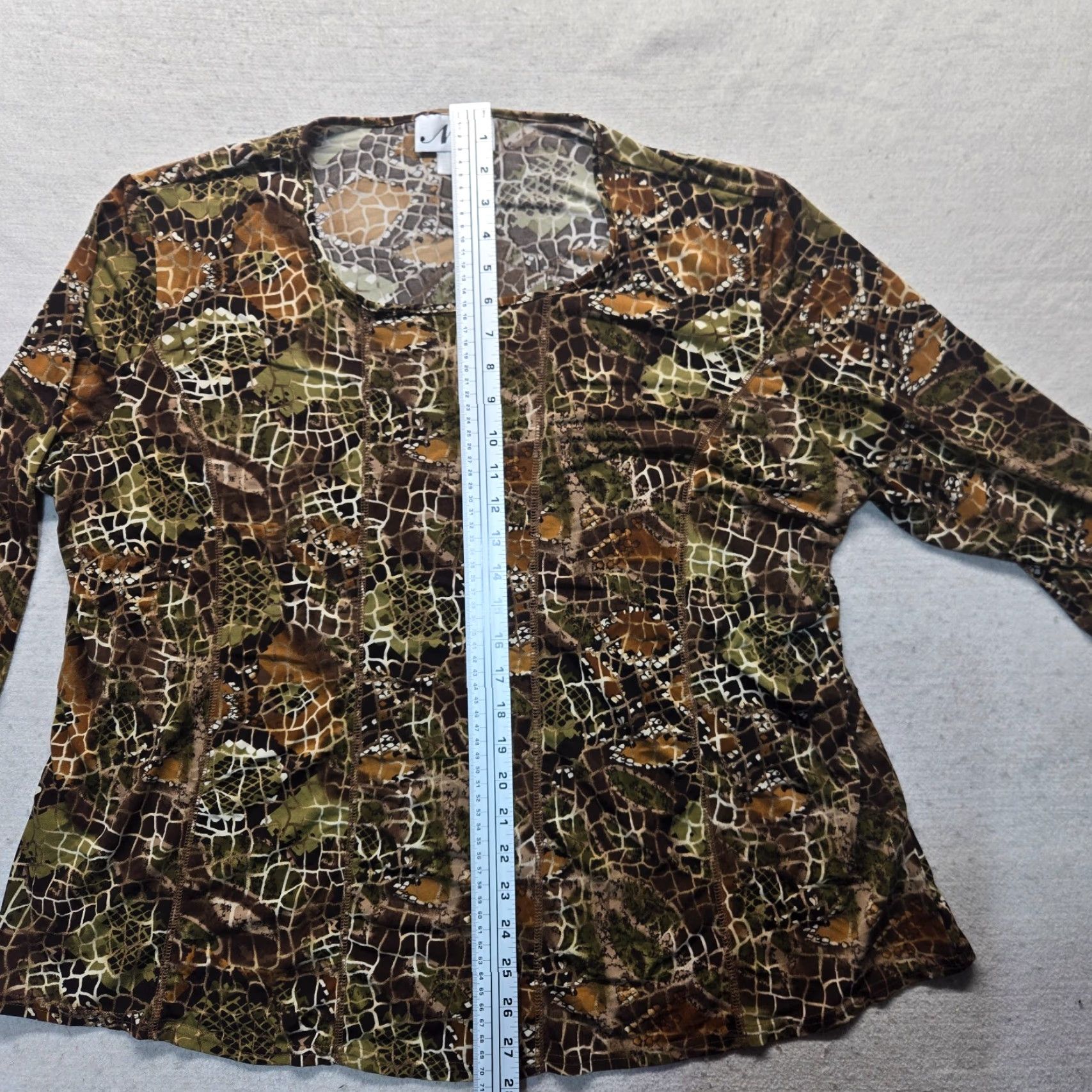 Vintage VINTAGE N Touch Brown Bohemian Tunic Shirt Women's Plus Size 3X Scoop Neck Geometric Casual Size XXL / US 16-18 / IT 52-54 - 6 Thumbnail