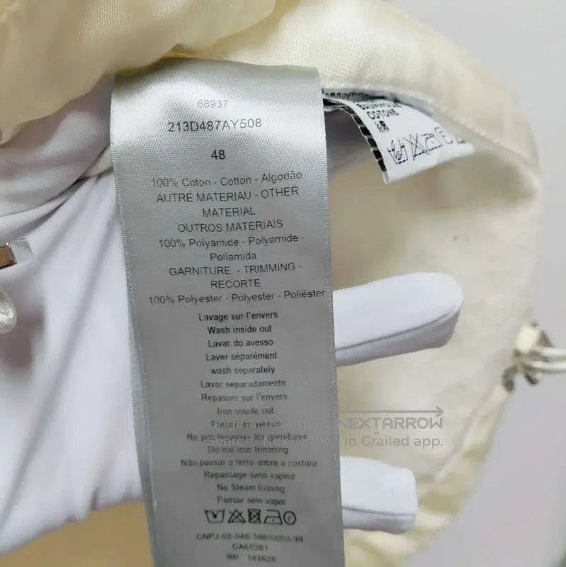 Dior Dior Cotton Cream Overshirt for Men . Size US XL / EU 56 / 4 - 4 Thumbnail