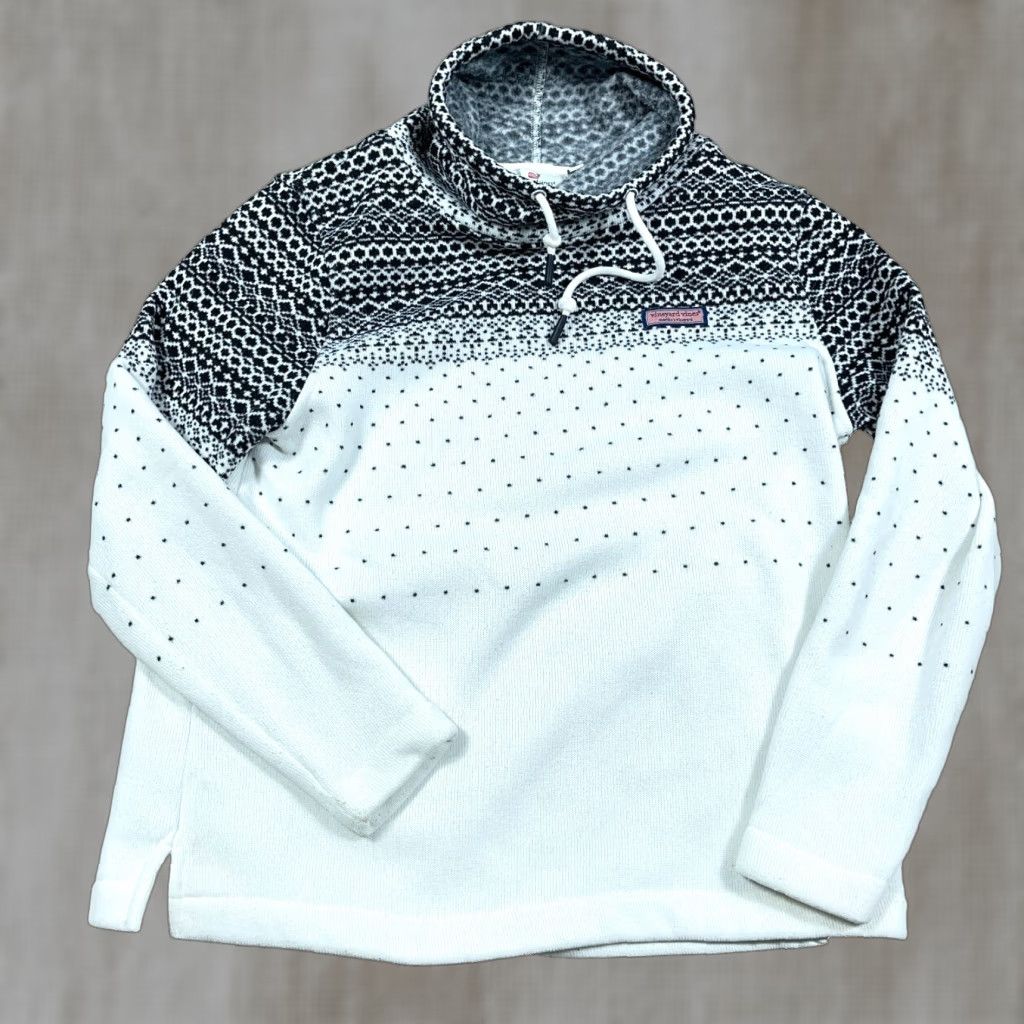 Vineyard Vines Vineyard Vines Sweater Women Small White Pullover Turtleneck Sweatshirt Nordic Size S / US 4 / IT 40 - 1 Thumbnail