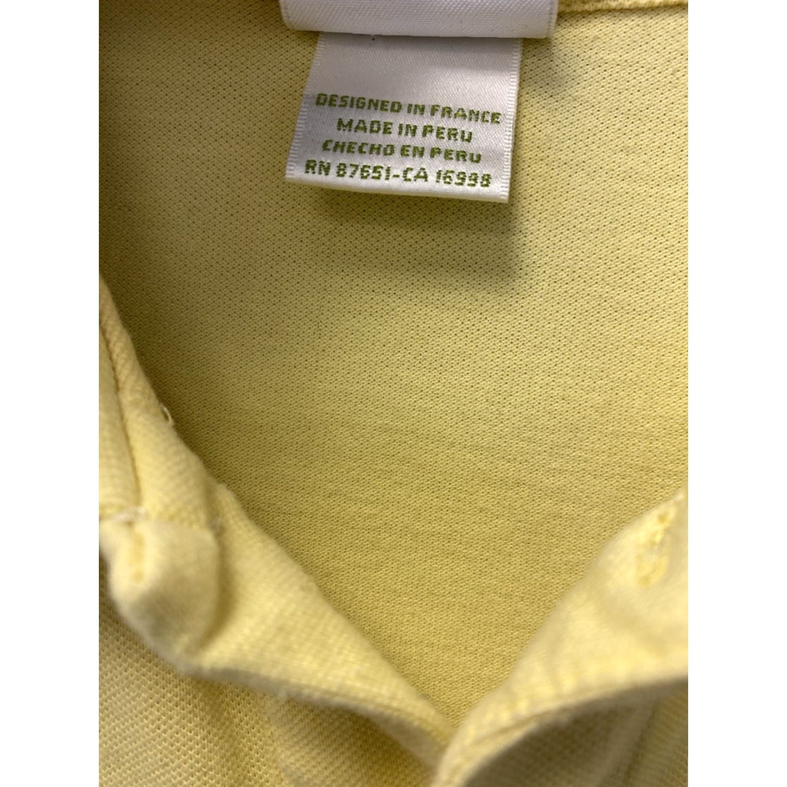 Lacoste Vintage Lacoste Men Polo Shirt XXL Yellow Cotton Short Sleeve Casual Logo Spring Summer Fall Size US XXL / EU 58 / 5 - 4 Thumbnail