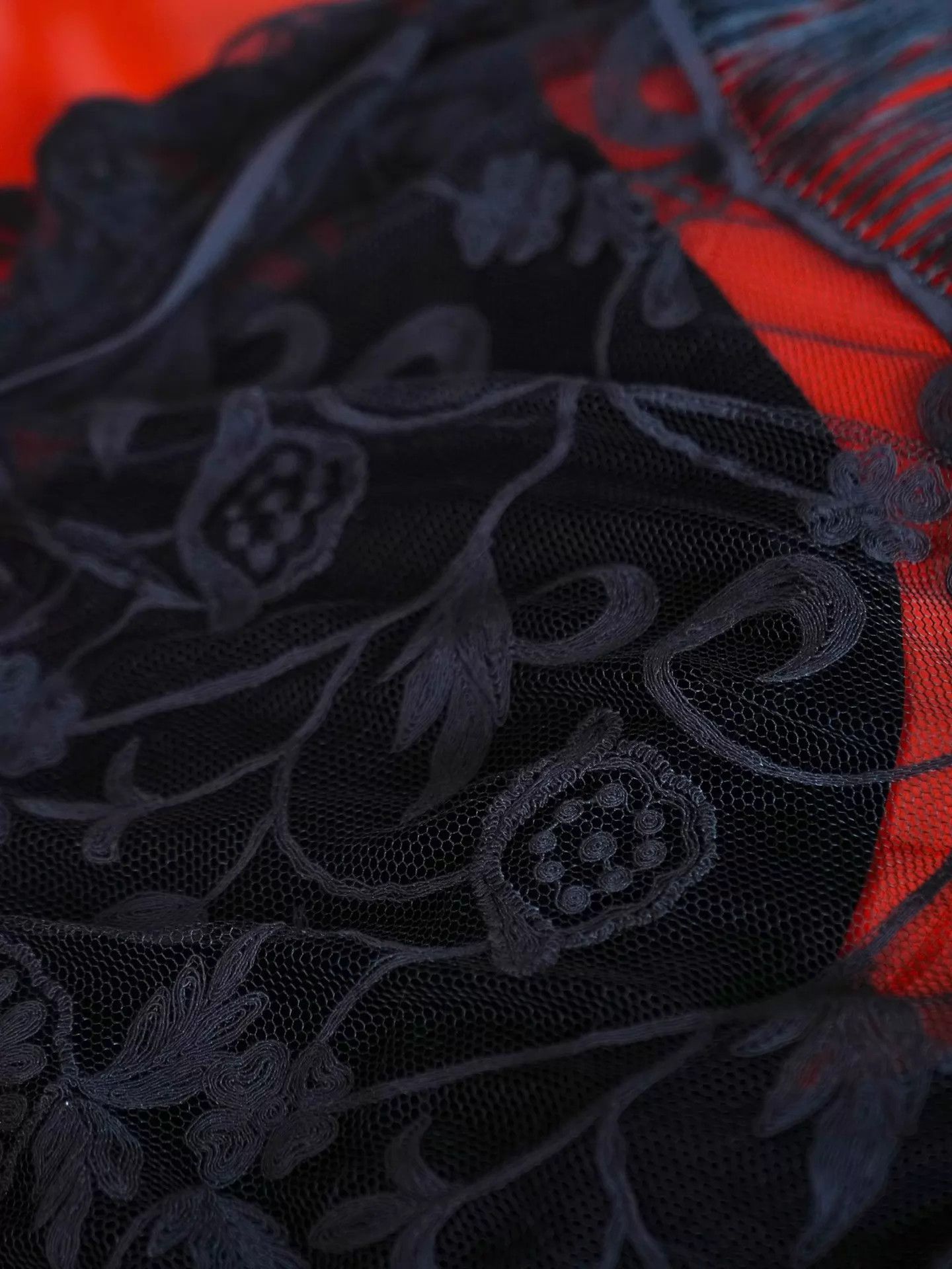 Giorgio Armani Giorgio Armani Velvet-Lace Tassel Dress Shawl (it42 / M-L) Size M / US 6-8 / IT 42-44 - 3 Thumbnail