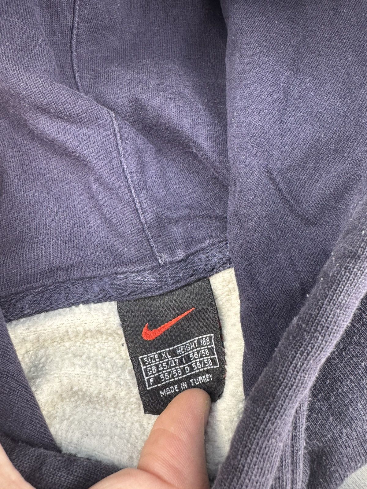 Nike × Vintage NIKE VINTAGE CENTER LOGO OVERSIZE BOXY HOODIE Size US XL / EU 56 / 4 - 9 Thumbnail