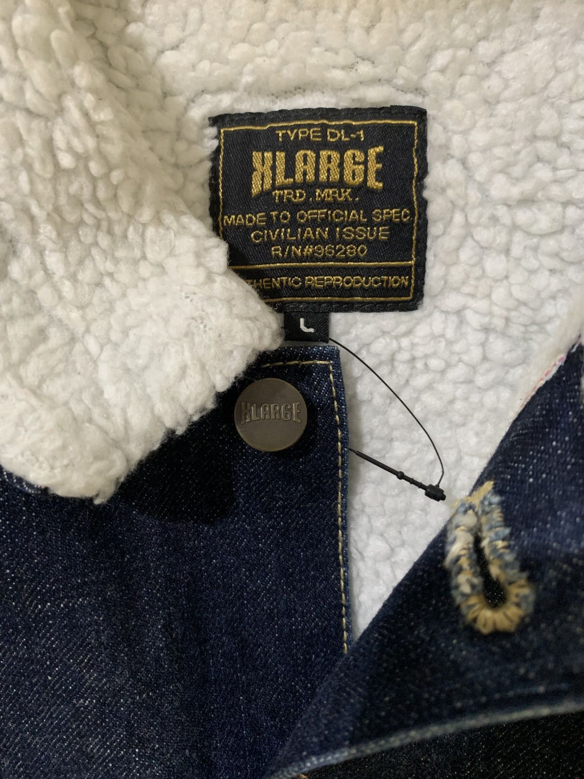 Xlarge Vintage XLarge beautiful silhouette selvedge denim jacket Size US L / EU 52-54 / 3 - 5 Thumbnail