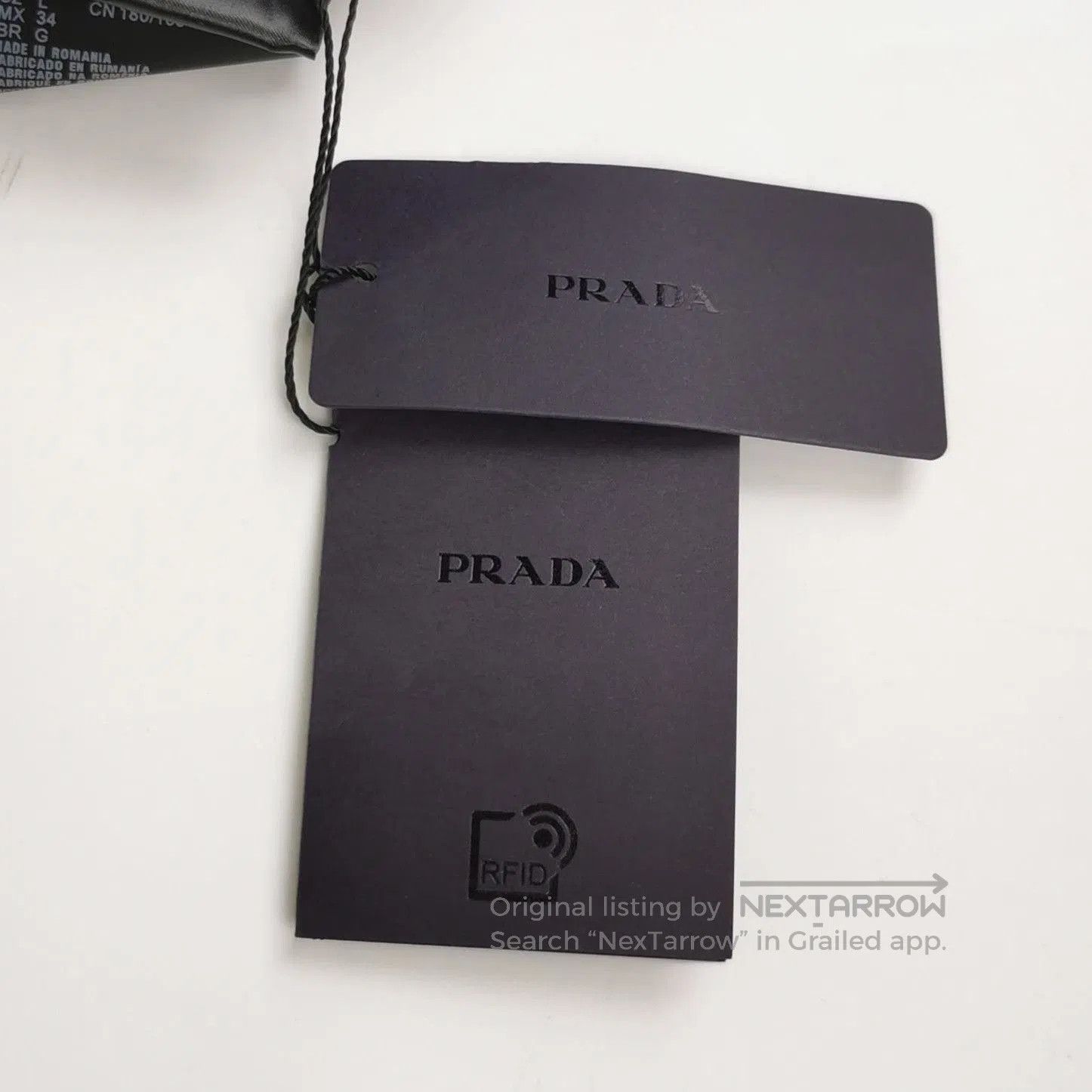 Prada Prada Logo Cotton Joggers in Black . Size 30" / US 8 / IT 44 - 4 Thumbnail