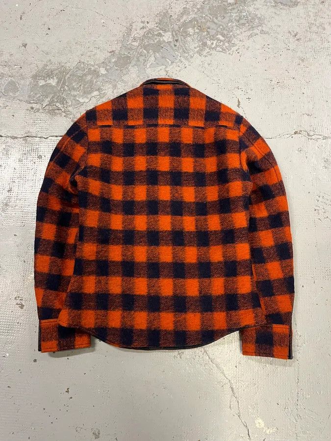 Dolce & Gabbana 2010s Dolce & Gabbana Reversible Orange & Black Tartan Jacket Size US M / EU 48-50 / 2 - 12 Thumbnail