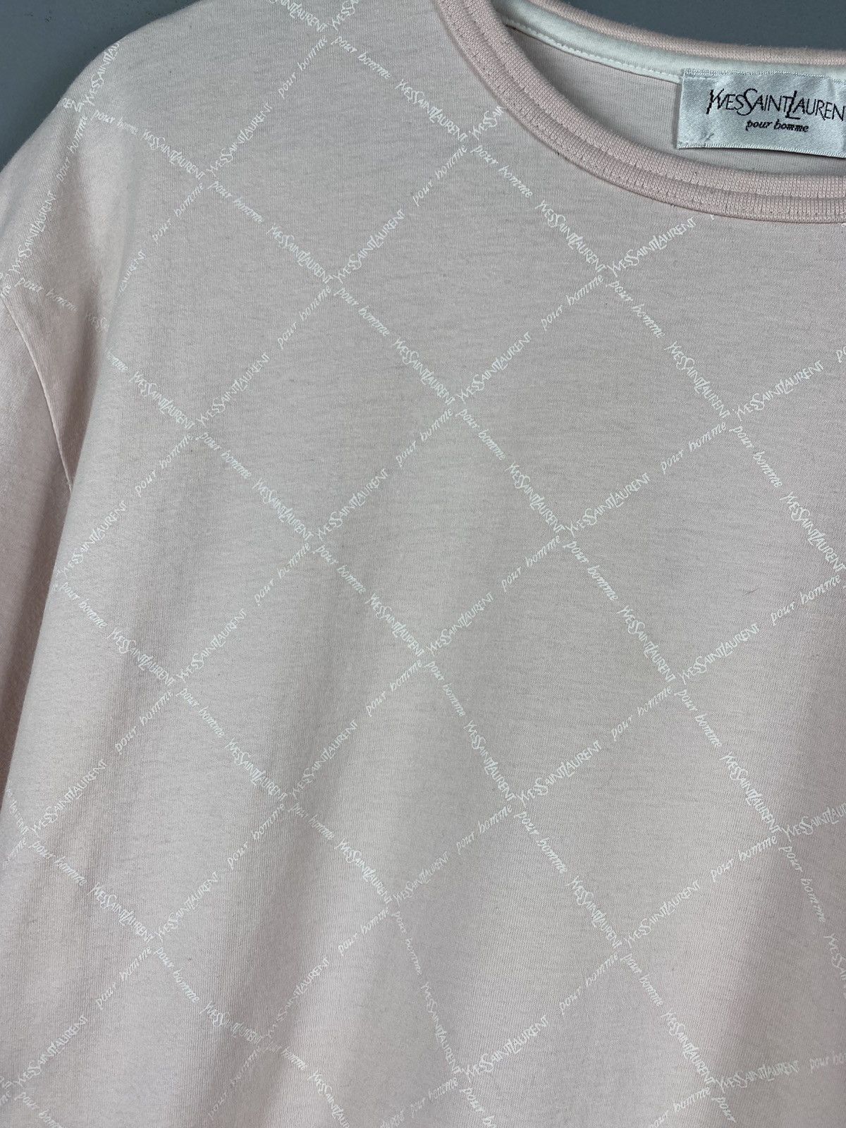 Vintage × Yves Saint Laurent Yves Saint Laurent vintage multilogo monogram Tshirt YSL tee Size US XL / EU 56 / 4 - 5 Thumbnail