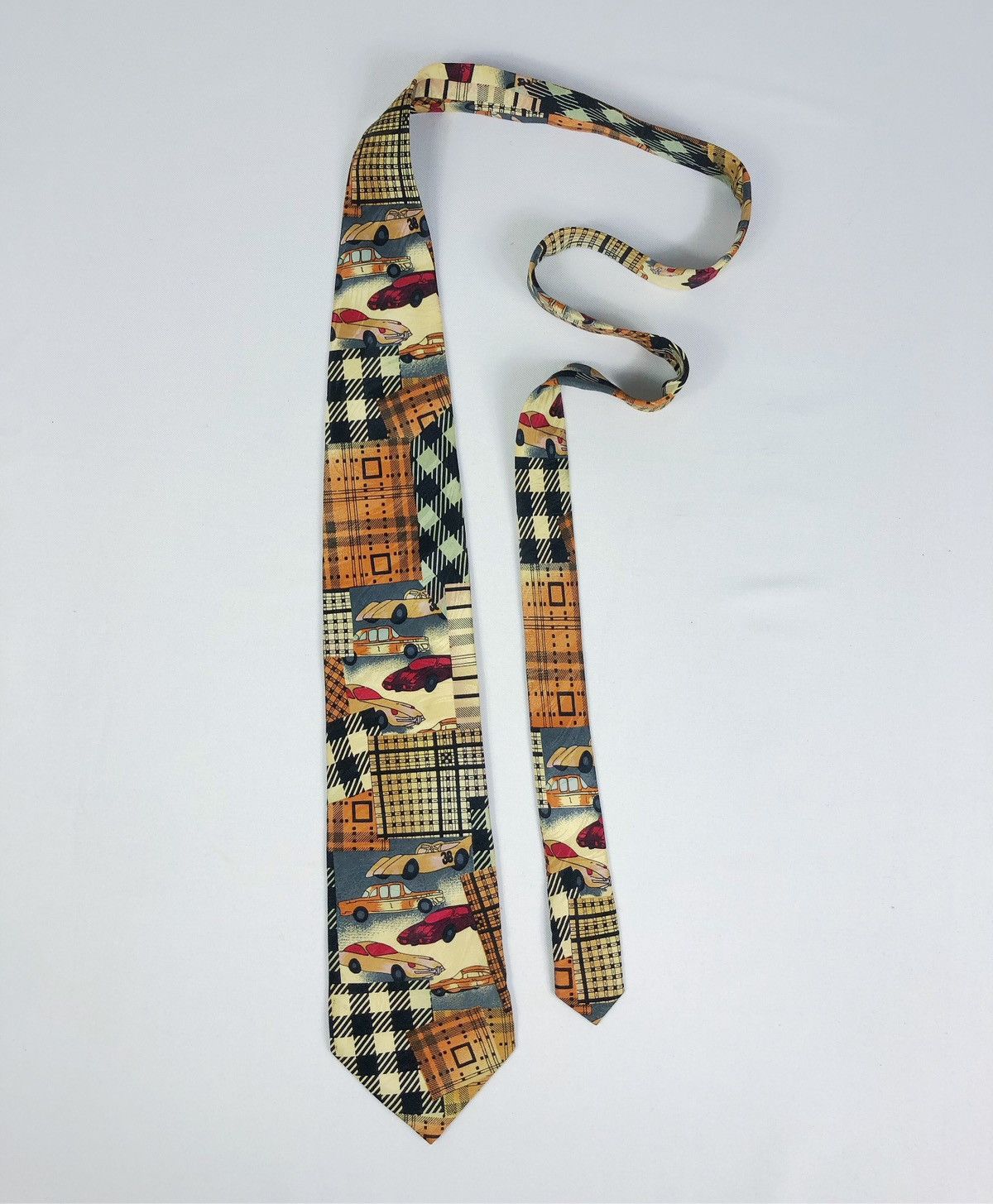 Vintage Rare Vintage Chasecult Cars Silk Tie Size ONE SIZE - 2 Thumbnail