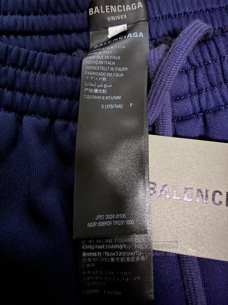 Balenciaga Balenciaga size S Black and Blue Colorblocked Sweatpants Size US 27 - 4 Thumbnail