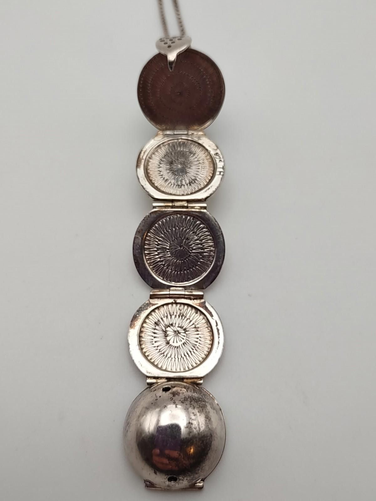 The Unbranded Brand Sterling Silver Locket Necklace 925 Opens 30” Chain Size ONE SIZE - 3 Thumbnail
