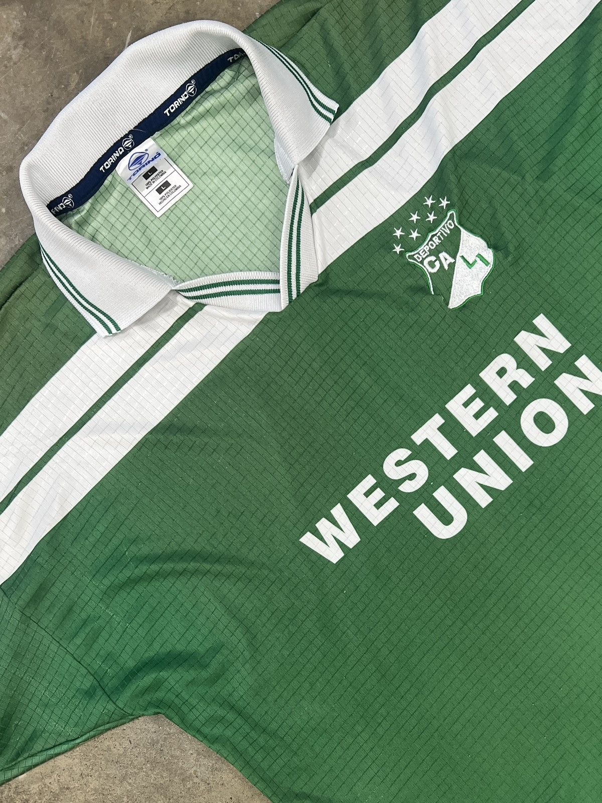 Vintage Vintage 2003 Official Deportivo Cali Western Union Large Size US L / EU 52-54 / 3 - 1 Thumbnail