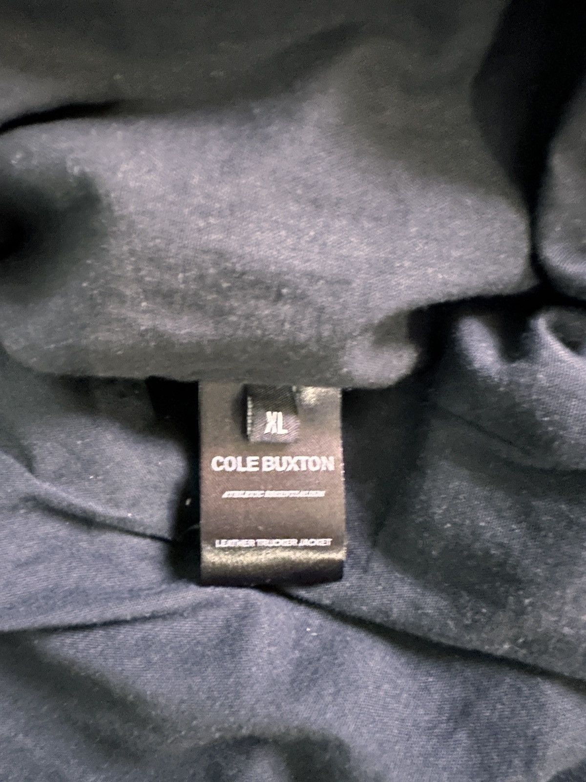 Cole Buxton Cole Buxton Leather Trucker Jacket Size US XL / EU 56 / 4 - 3 Thumbnail