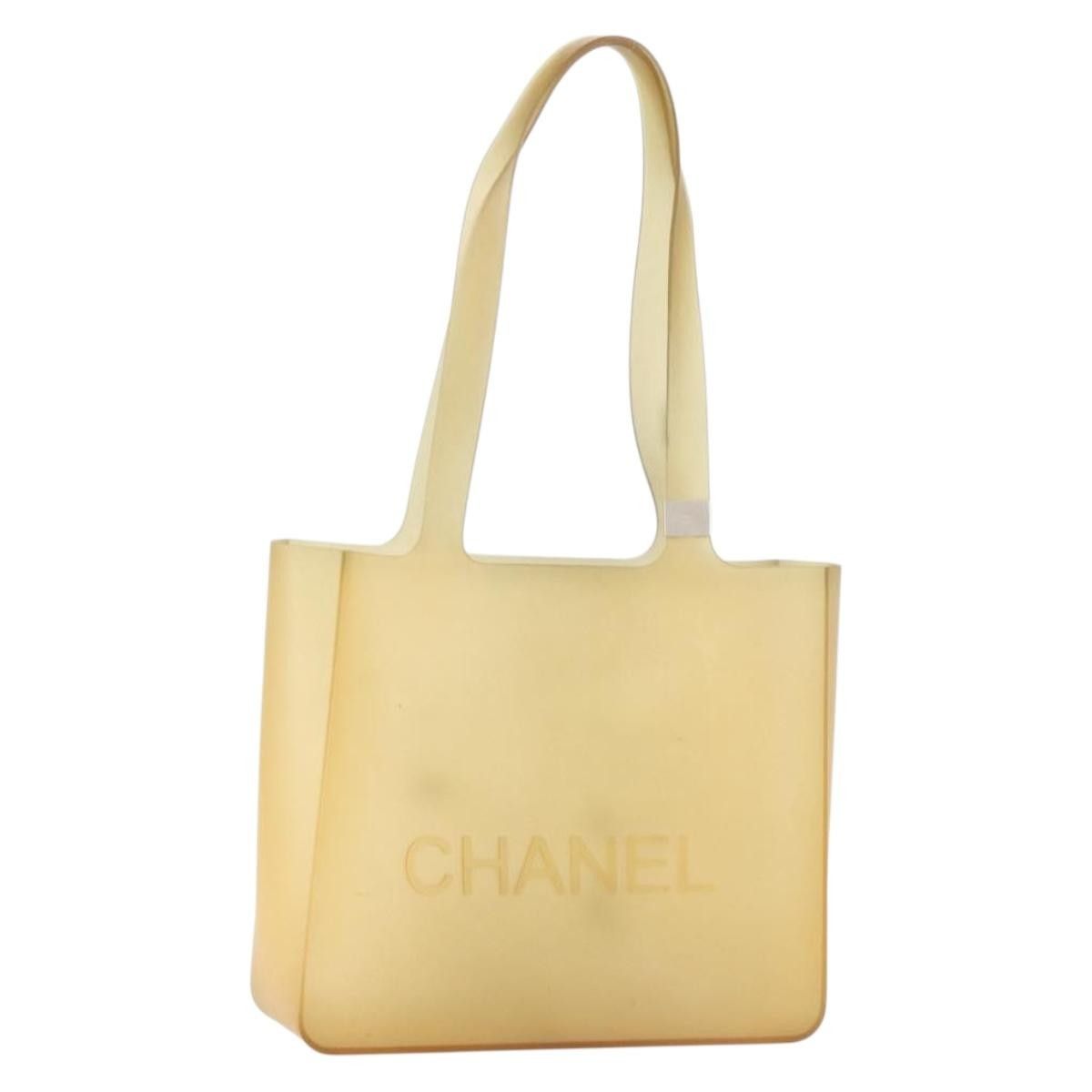 Chanel Chanel Tote Bag Rubber Beige CC Size ONE SIZE - 1 Thumbnail