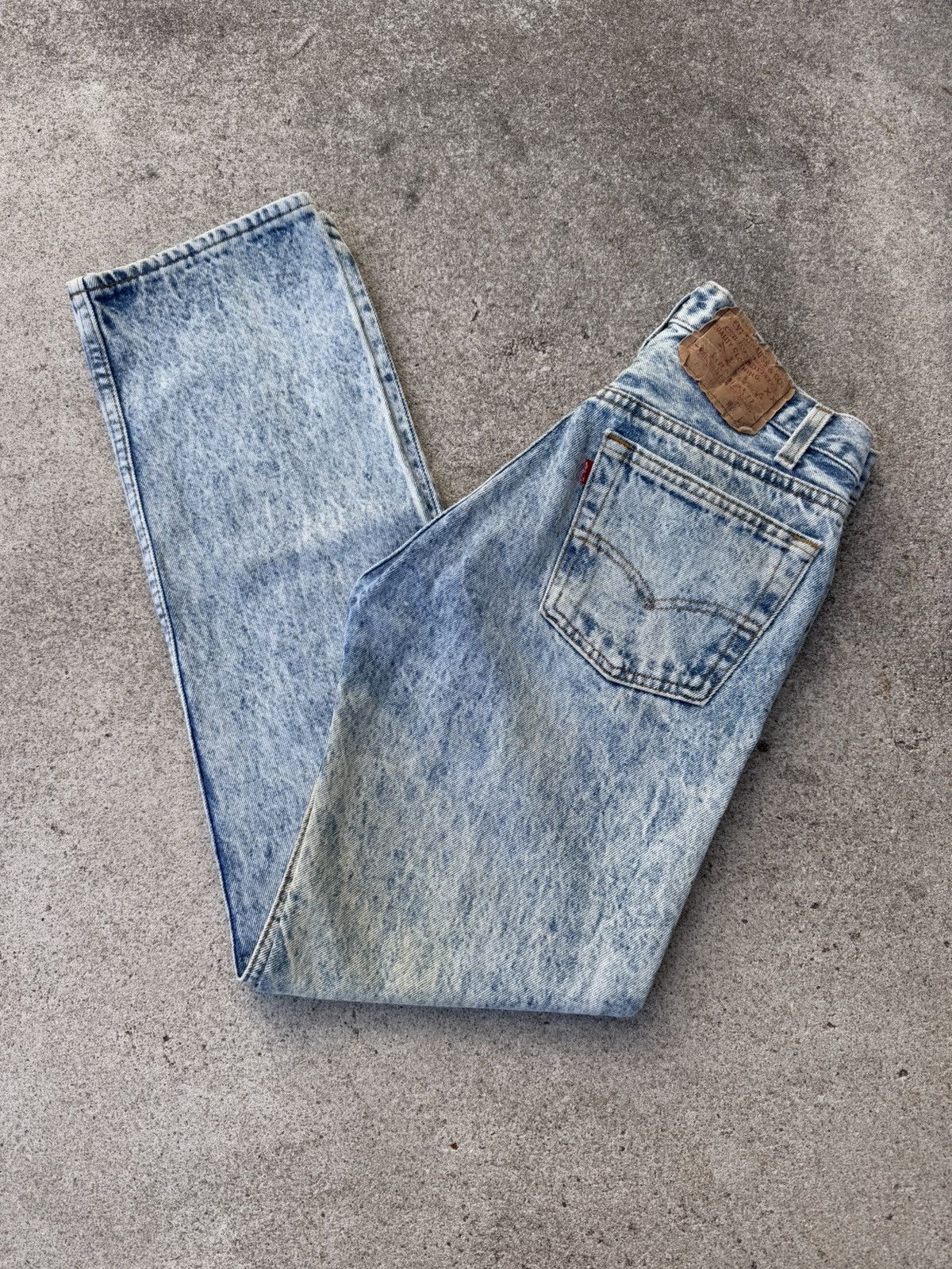 Levi's × Vintage Vtg 90s Levis 501xx Buttonfly Straight Acid Wash Jeans 28x29 Size US 28 / EU 44 - 1 Thumbnail
