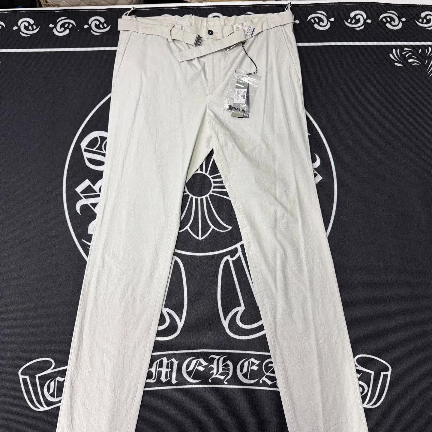 Jil Sander JIL SANDER White Quick-Drying Belted Trousers Q10 Size US 36 / EU 52 - 1 Thumbnail