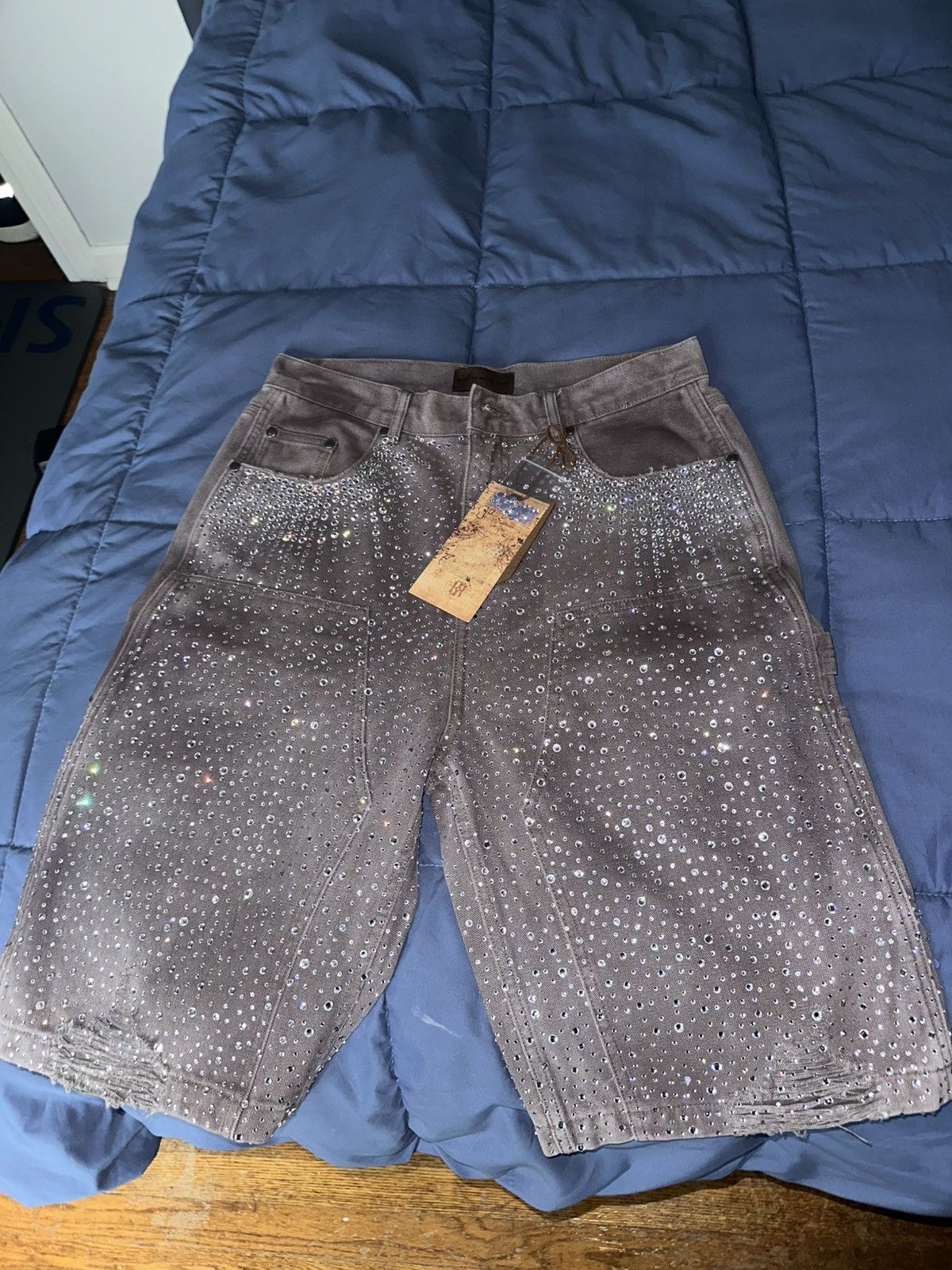 Birth Of Royal Child 20k Diamond Shorts in Washed Brown