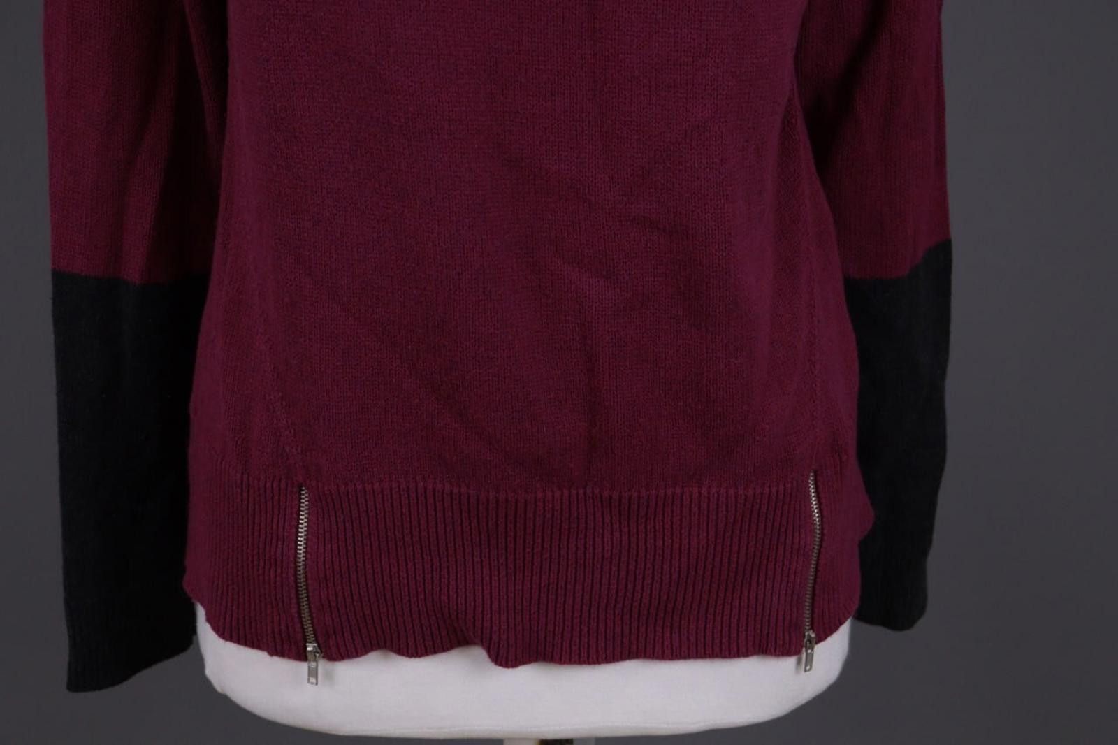 Eileen Fisher Eileen Fisher Burgubdy Lagenlook Cotton Sweater Size M Size M / US 6-8 / IT 42-44 - 2 Thumbnail