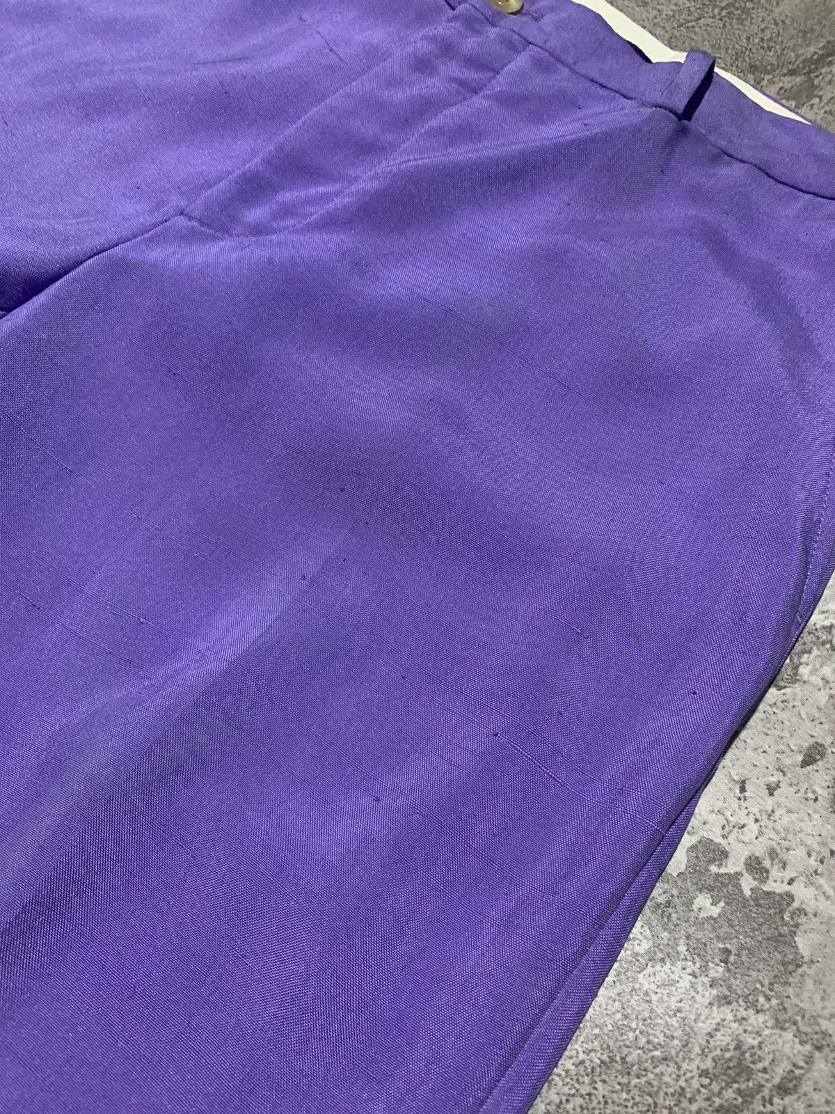 Ralph Lauren Purple Label Ralph Lauren Purple Label purple silk trouser NWT Size US 32 / EU 48 - 6 Thumbnail