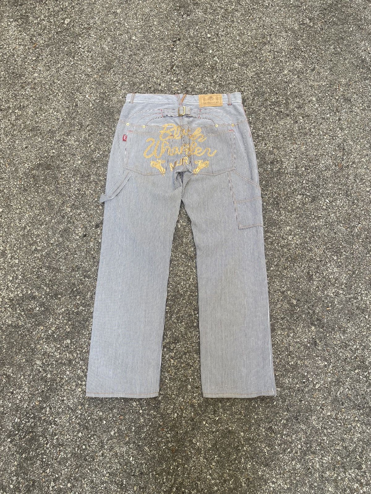 Japanese Brand Mural Buffalo Soldiers Official Wear Hickory Carpenter Pants Size US 31 - 2 Thumbnail