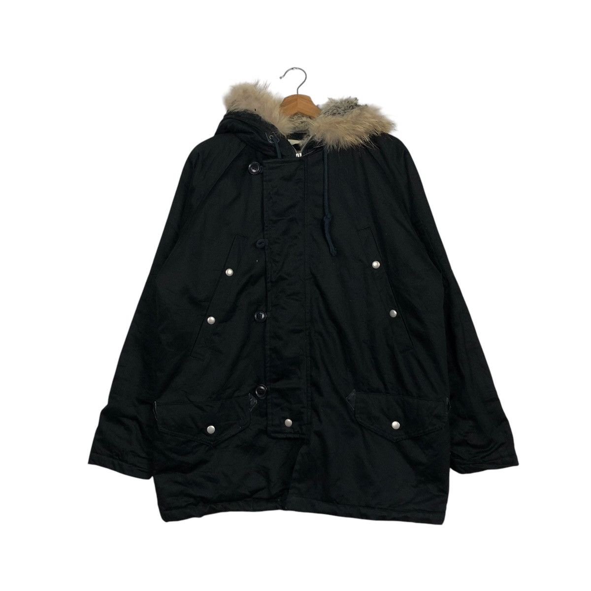 Japanese Brand 🔥BIKER JACKET BLANKET FUR HOODIE GLOBAL WORK ISSEY MIYAKE Size US L / EU 52-54 / 3 - 4 Thumbnail