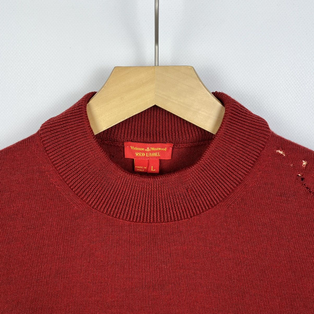 Vivienne Westwood Vivienne Westwood Red Label Distressed Wool Sweater Size L / US 10 / IT 46 - 5 Thumbnail