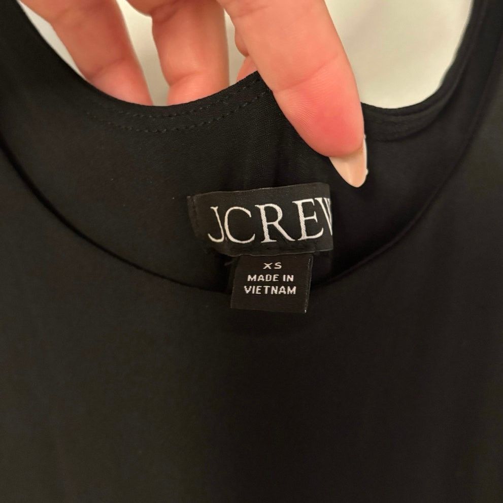 J.Crew NWOT J.Crew Scoopneck A-line Midi Dress Jersey Black Size XS Size XS / US 0-2 / IT 36-38 - 5 Thumbnail