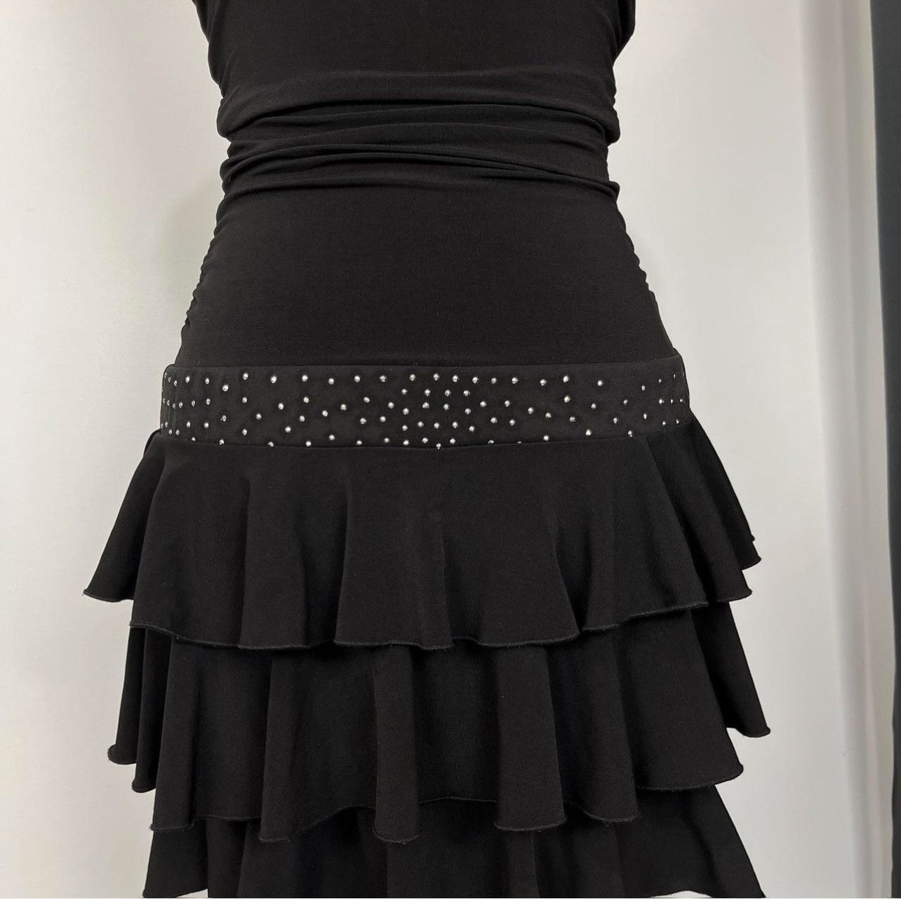Vintage VINTAGE Y2K RUFFLED MINI DRESS Size S / US 4 / IT 40 - 3 Thumbnail