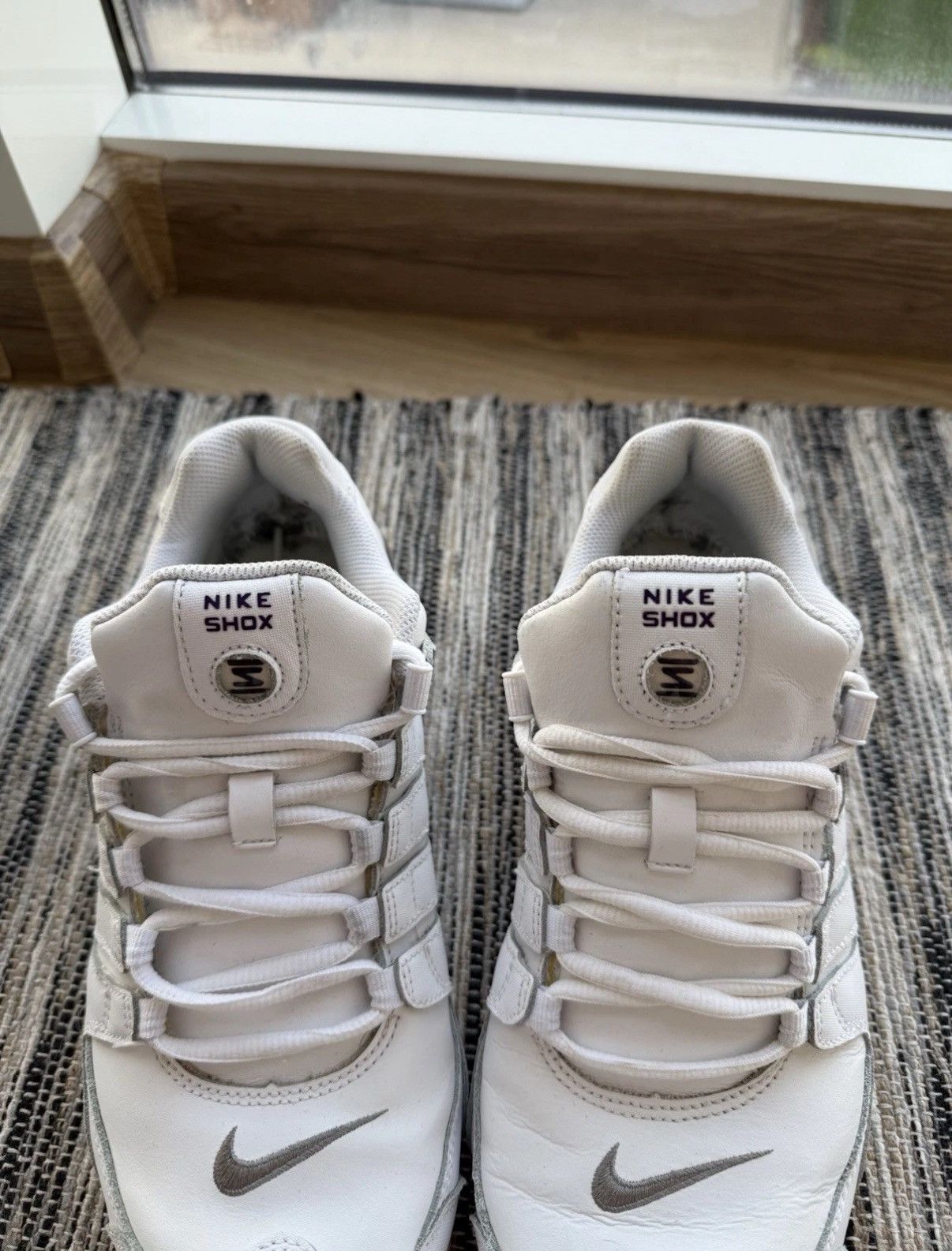 Nike VINTAGE NIKE SHOX SNEAKERS WHITE MENS Y2K DRILL 325200-108 Size US 9.5 / EU 42-43 - 6 Thumbnail