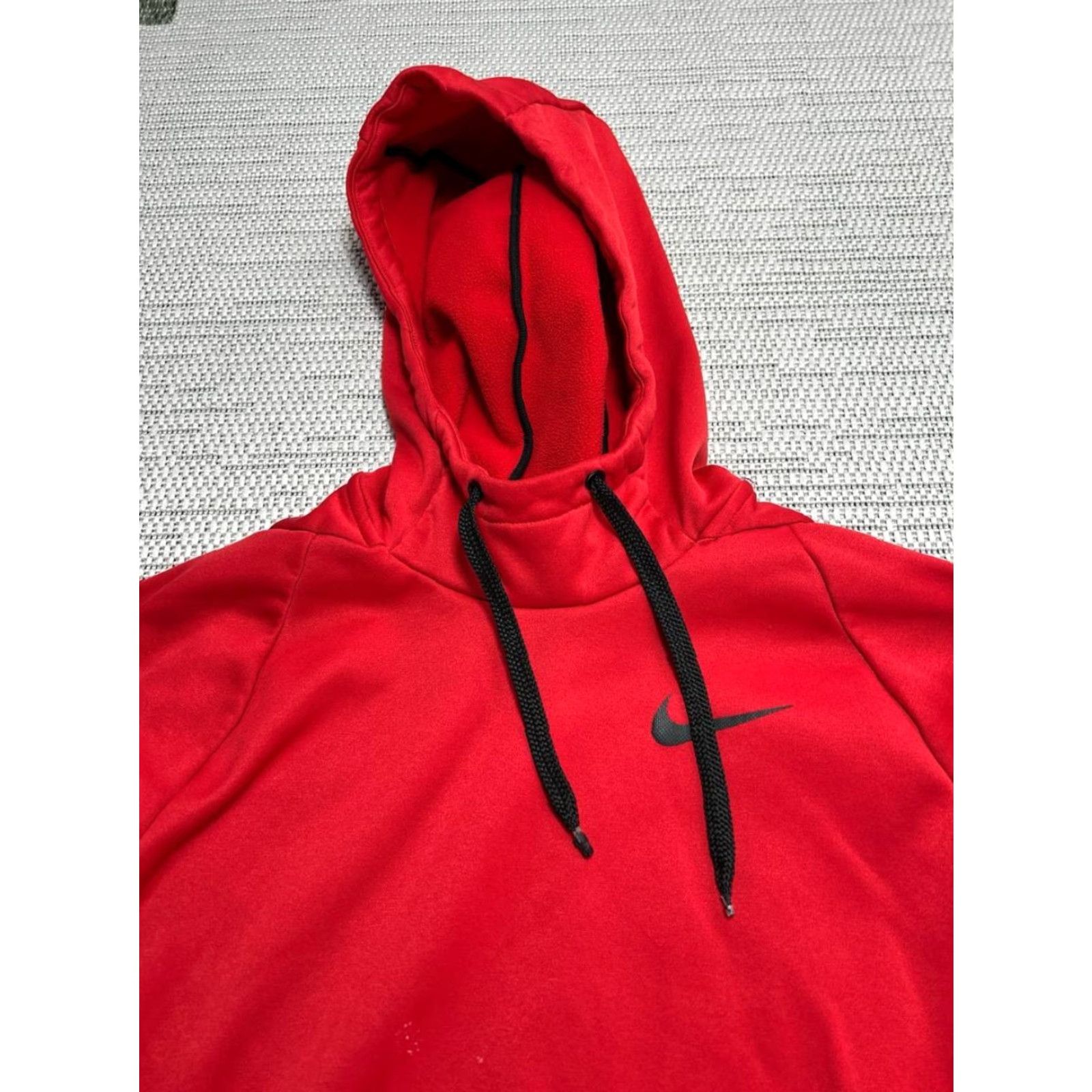 Nike Nike Hoodie Mens Large Red Fleece Dri Fit Raglan Sleeve Athleisure Warm Winter Size US L / EU 52-54 / 3 - 3 Thumbnail