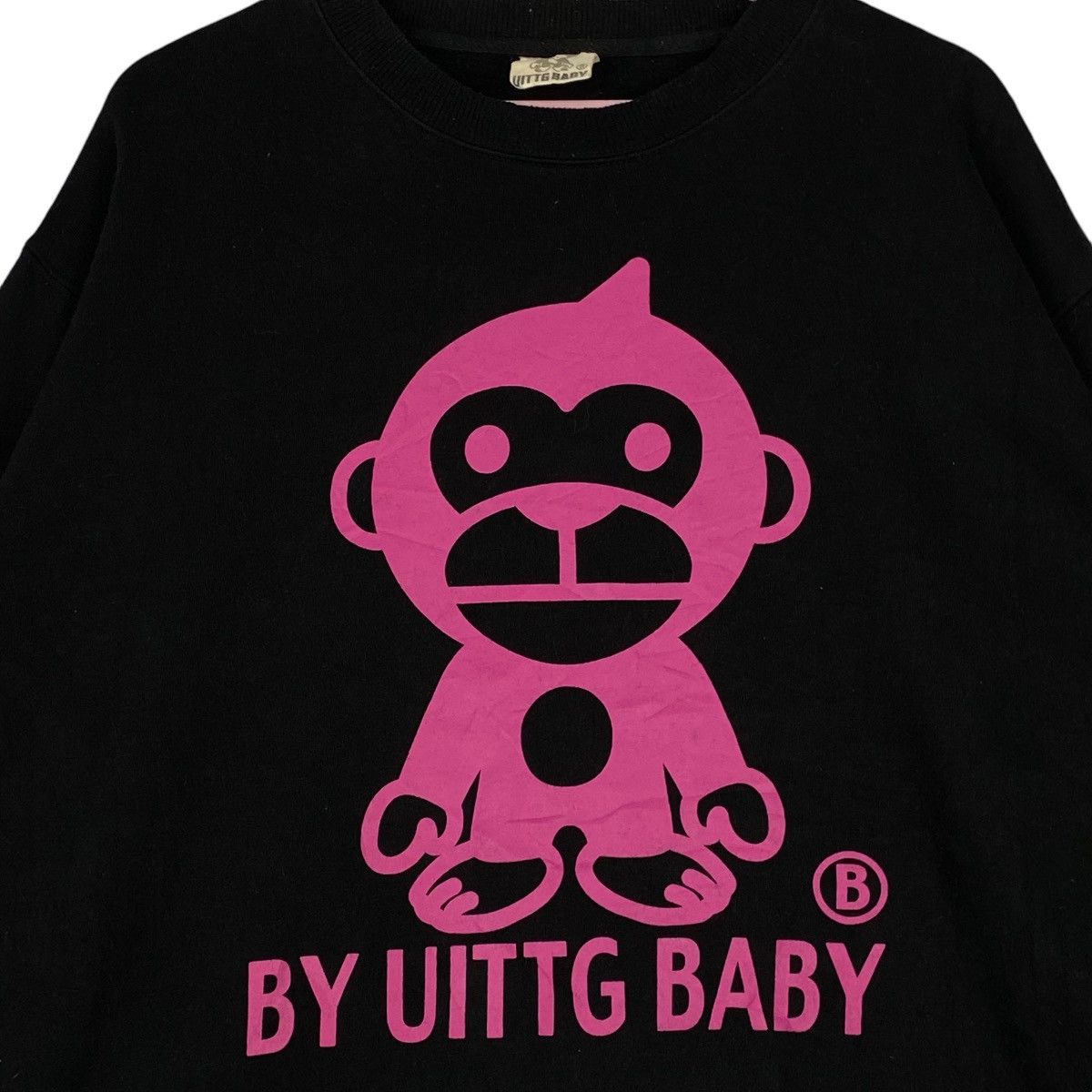 Vintage Vintage X-Uittg By Baby Printed Crewneck Sweatshirt Black Size US XL / EU 56 / 4 - 4 Thumbnail