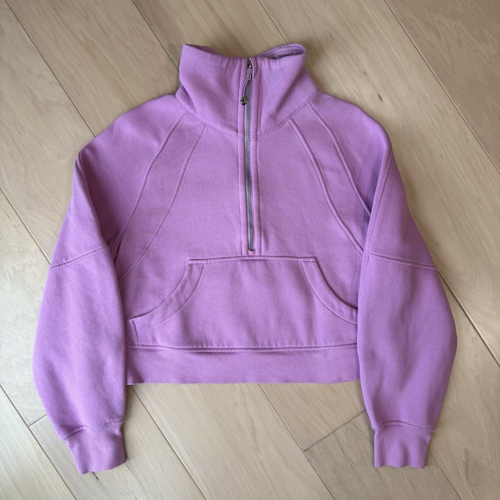 Lululemon Lululemon Scuba Quilted Half Zip Hoodie XS/S Purple Funnel Size XS / US 0-2 / IT 36-38 - 2 Thumbnail
