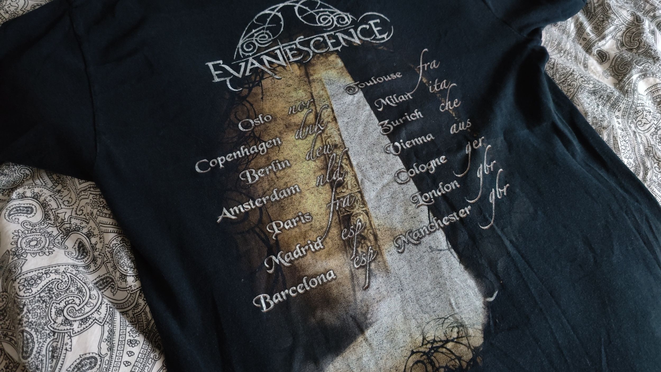 Band Tees × Vintage Evanescence Open Door 2006 VTG Vintage Europe Tour Tshirt Size US M / EU 48-50 / 2 - 6 Thumbnail