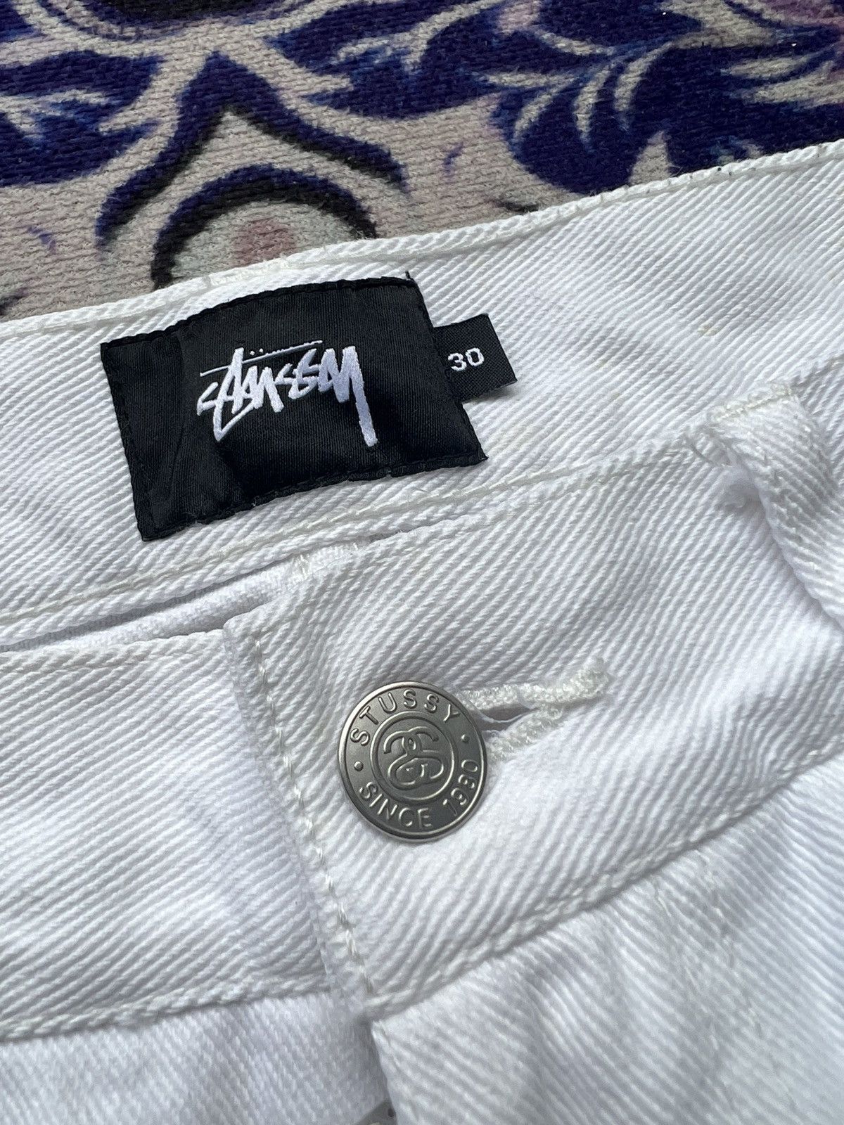 Stussy White Stussy Denim Jeans Slim Fit Skate Jeans Size US 30 / EU 46 - 3 Thumbnail