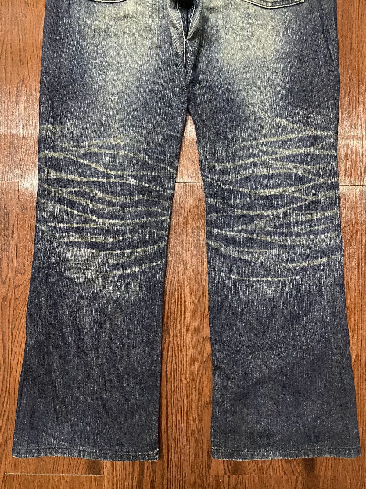 Edwin Vintage EdwiN XVS Blue wash Distressed Jeans Size US 36 / EU 52 - 7 Thumbnail