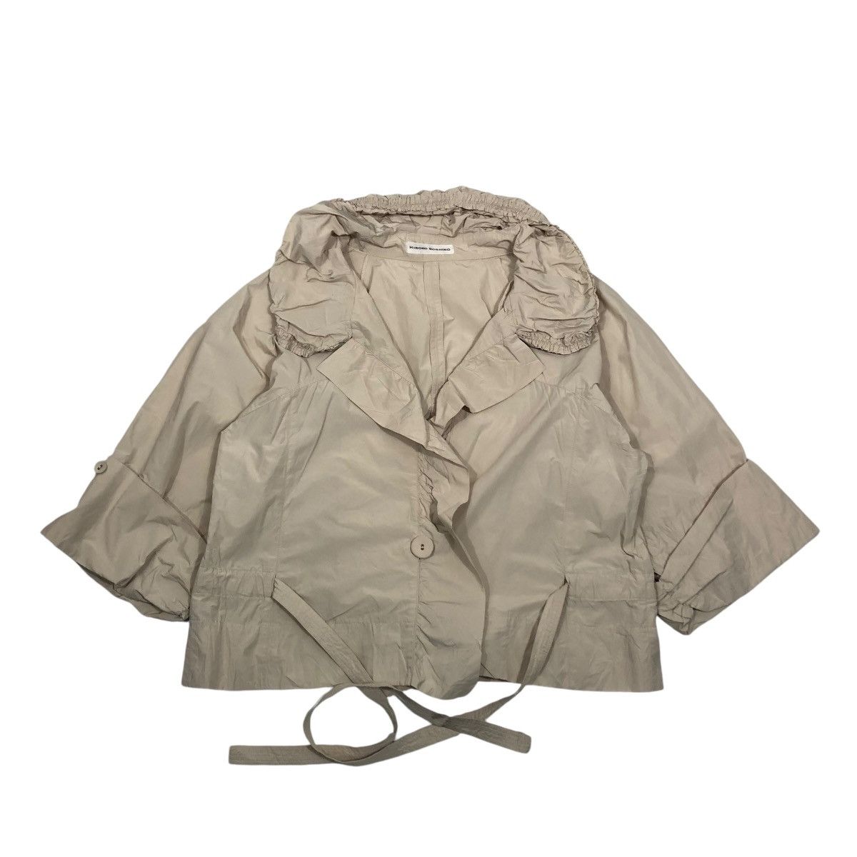 Hiroko Koshino Homme × Japanese Brand 🔥VINTAGE CROPPED BONDAGE PARACHUTE ASTRO JACKET HIROKO Size M / US 6-8 / IT 42-44 - 1 Thumbnail