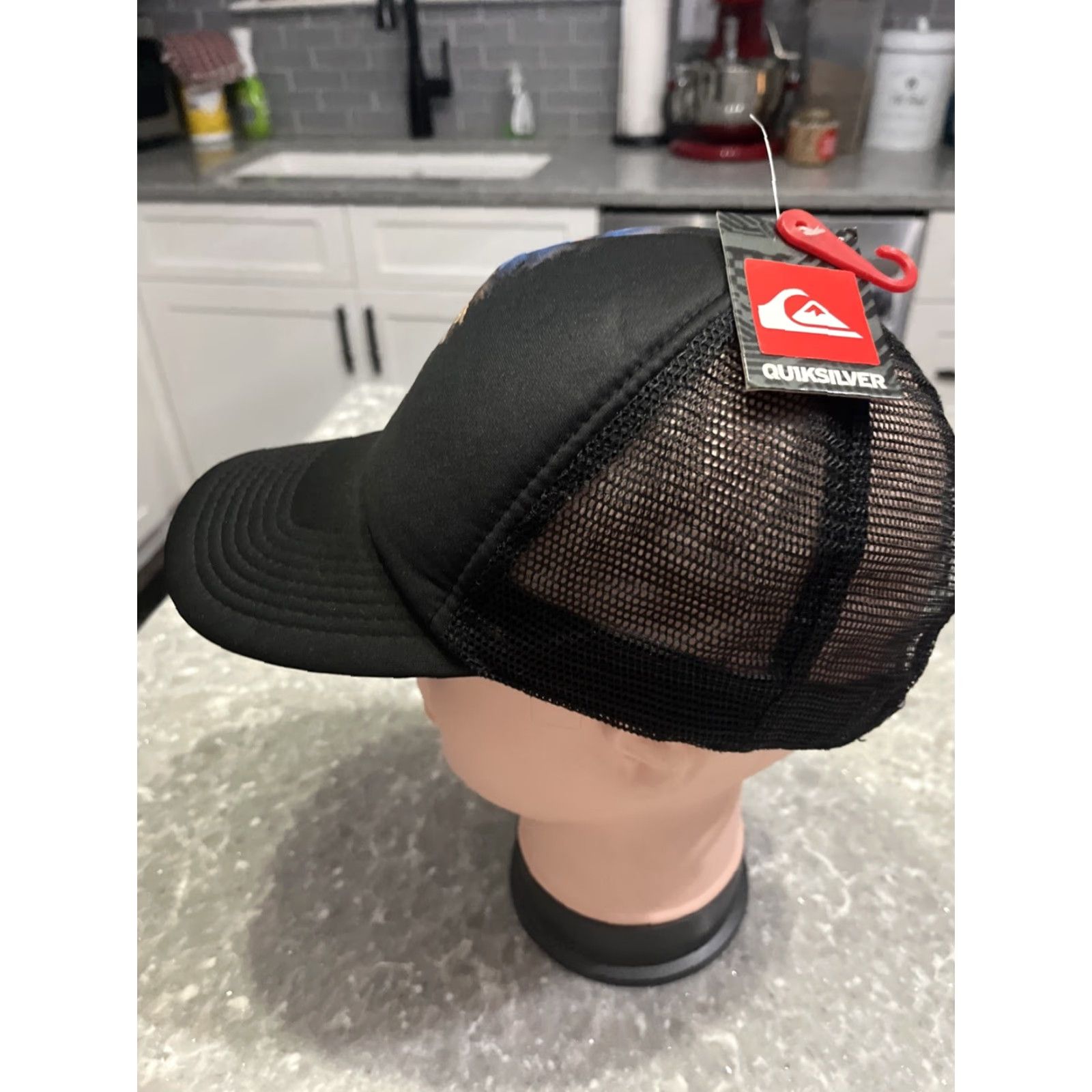 Quiksilver Quiksilver Bears Black Trucker Snapback Cap Hat Men Adjustable Baseball Cap NWT Size ONE SIZE - 3 Thumbnail