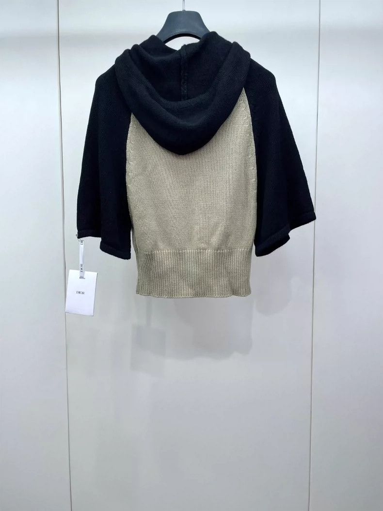 Dior Dior 22 Lucky Star Contrast Color Knitted Hoodie 2504-Nexta Size XXS / US 00 / IT 34 - 2 Thumbnail