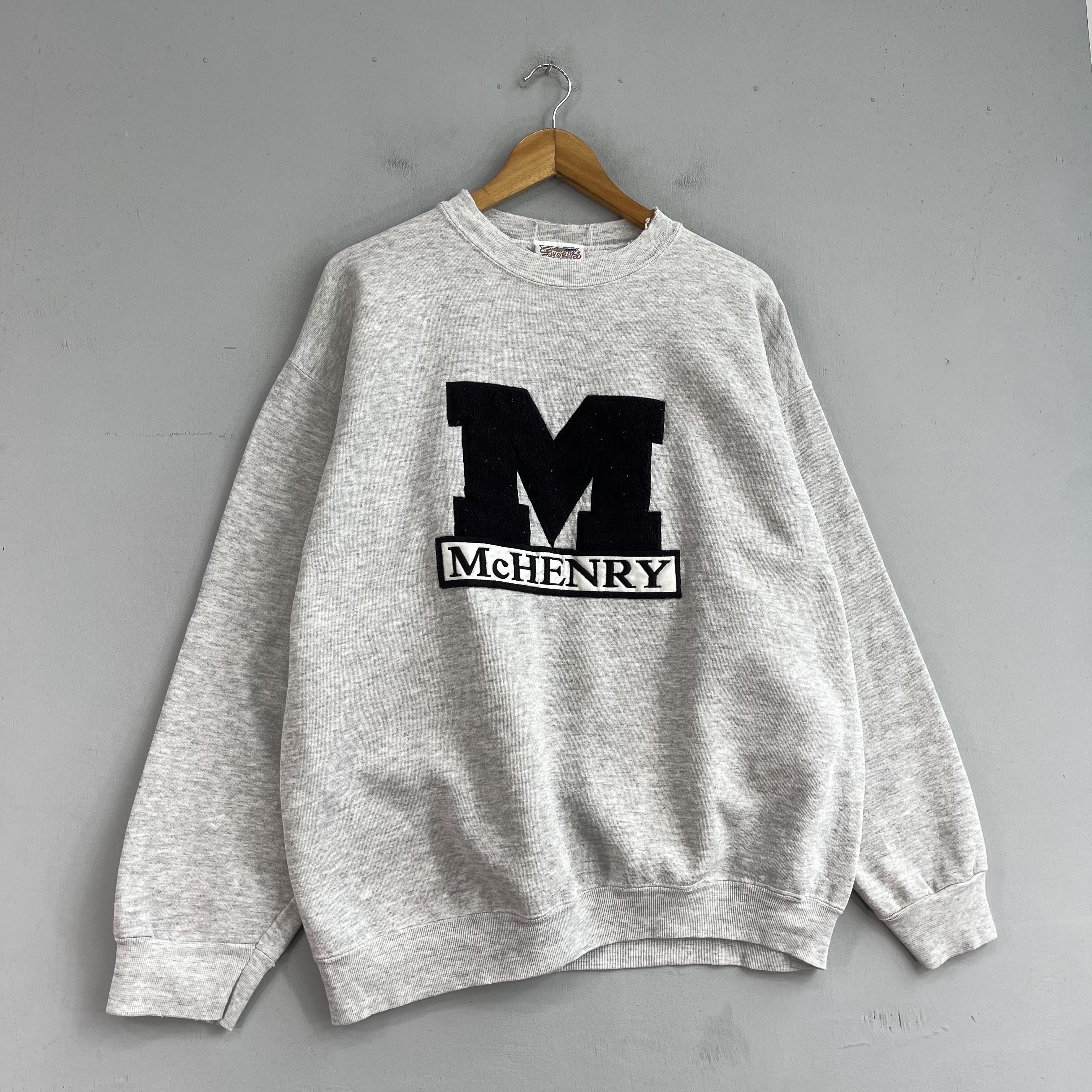 Vintage Vintage McHENRY County Spellout Embrodiery Sweatshirt Size US L / EU 52-54 / 3 - 3 Thumbnail
